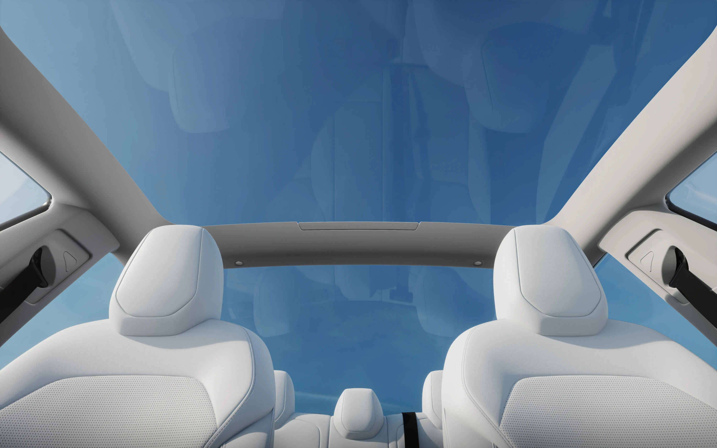 Tesla Model 3 Long Range roof view