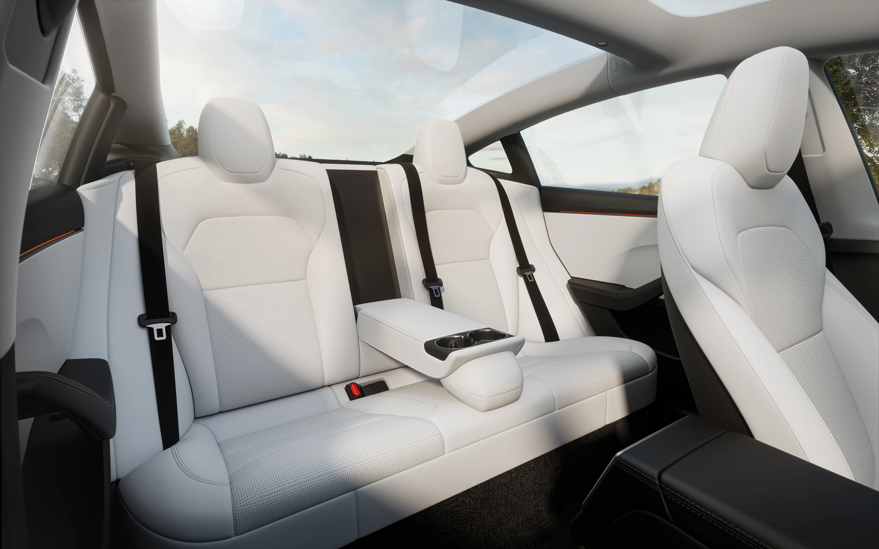Tesla Model 3 Long Range secondrowseats view