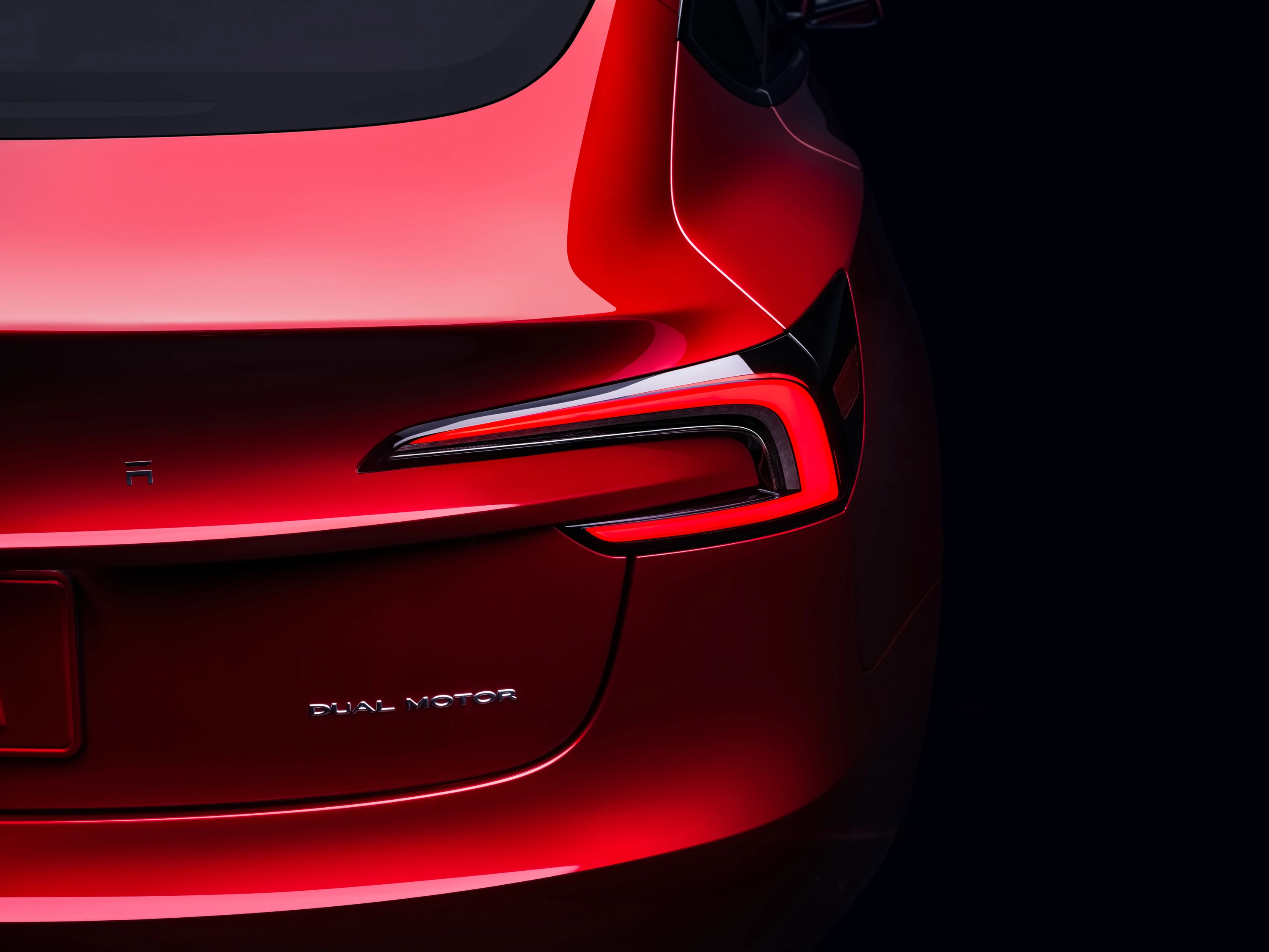Tesla Model 3 Long Range rearlights view