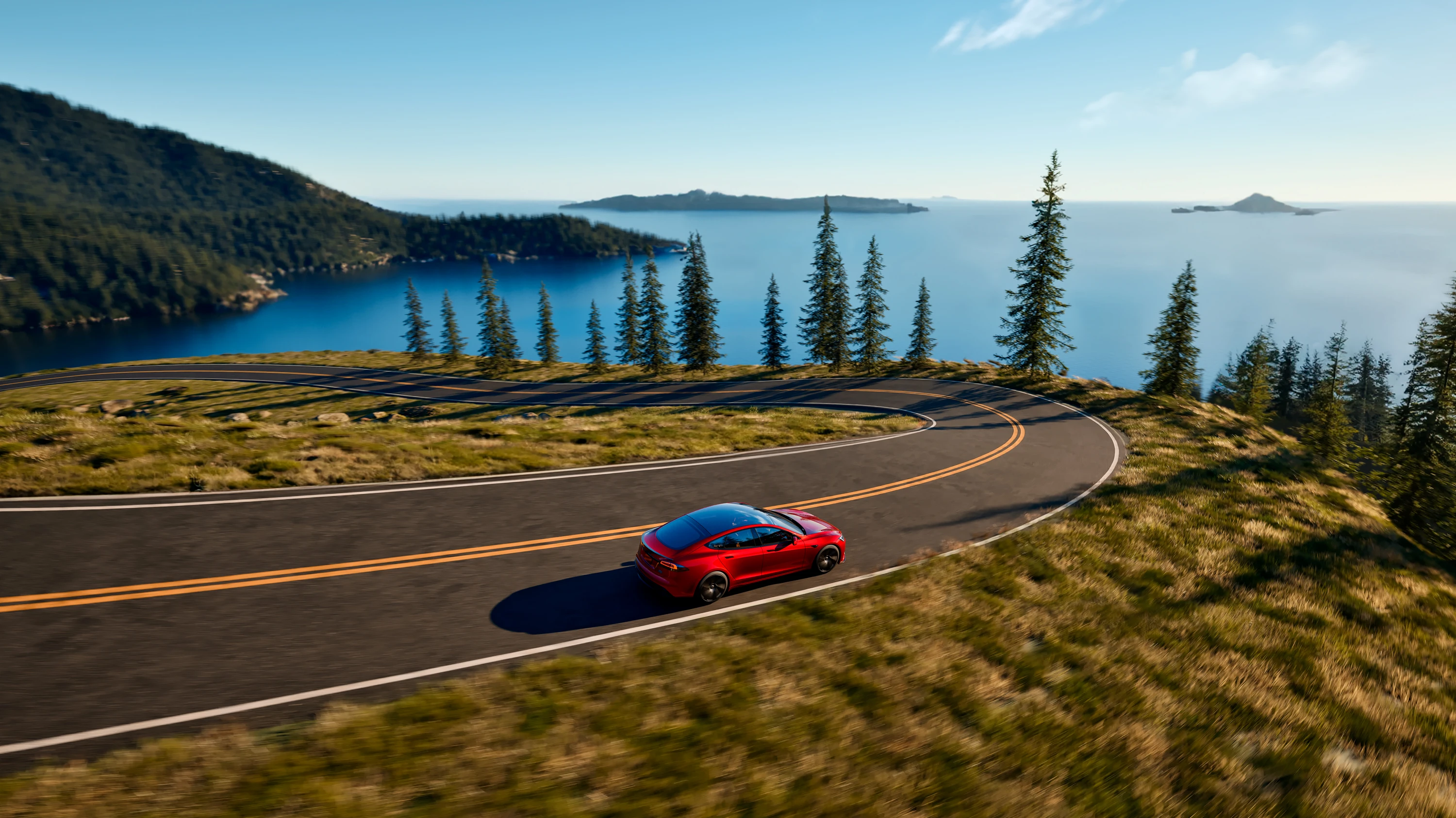Tesla Model S AWD dynamic view