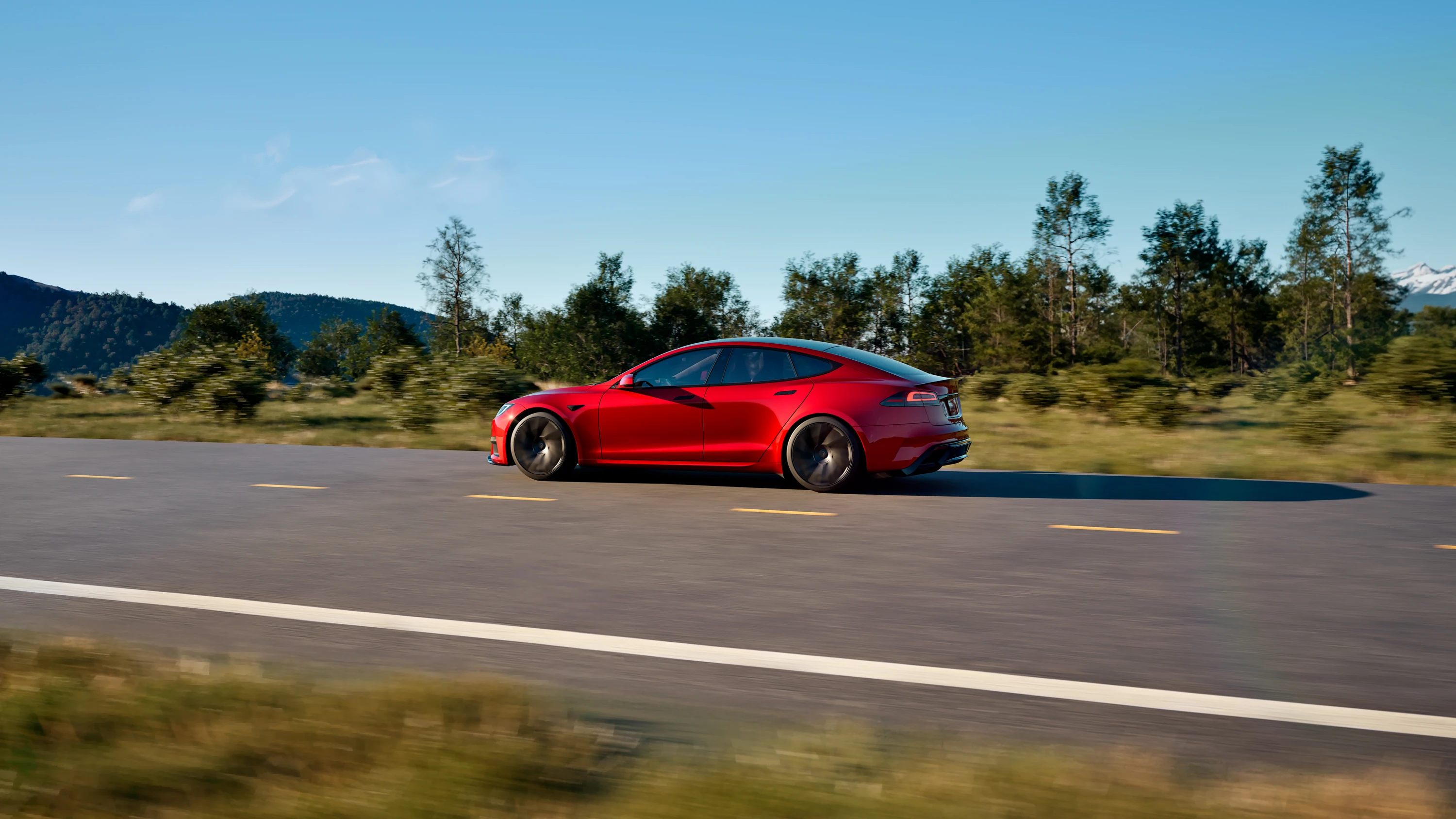 Tesla Model S AWD exterior view