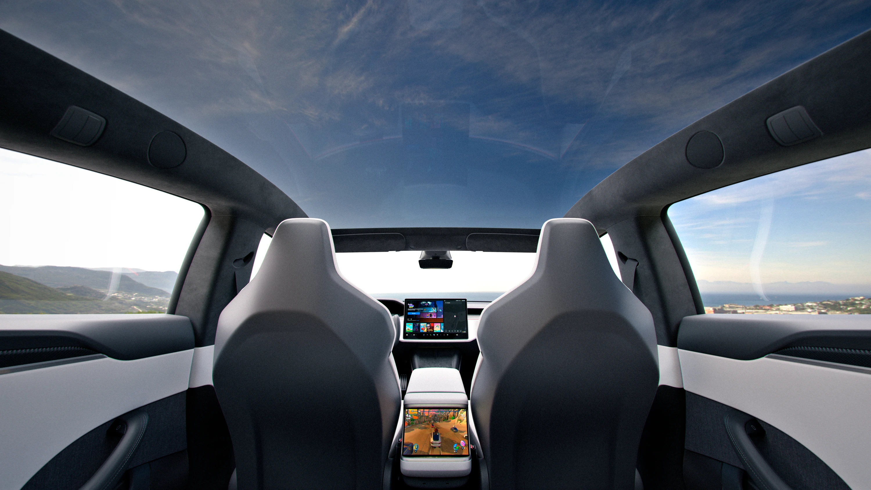 Tesla Model S Plaid interior view