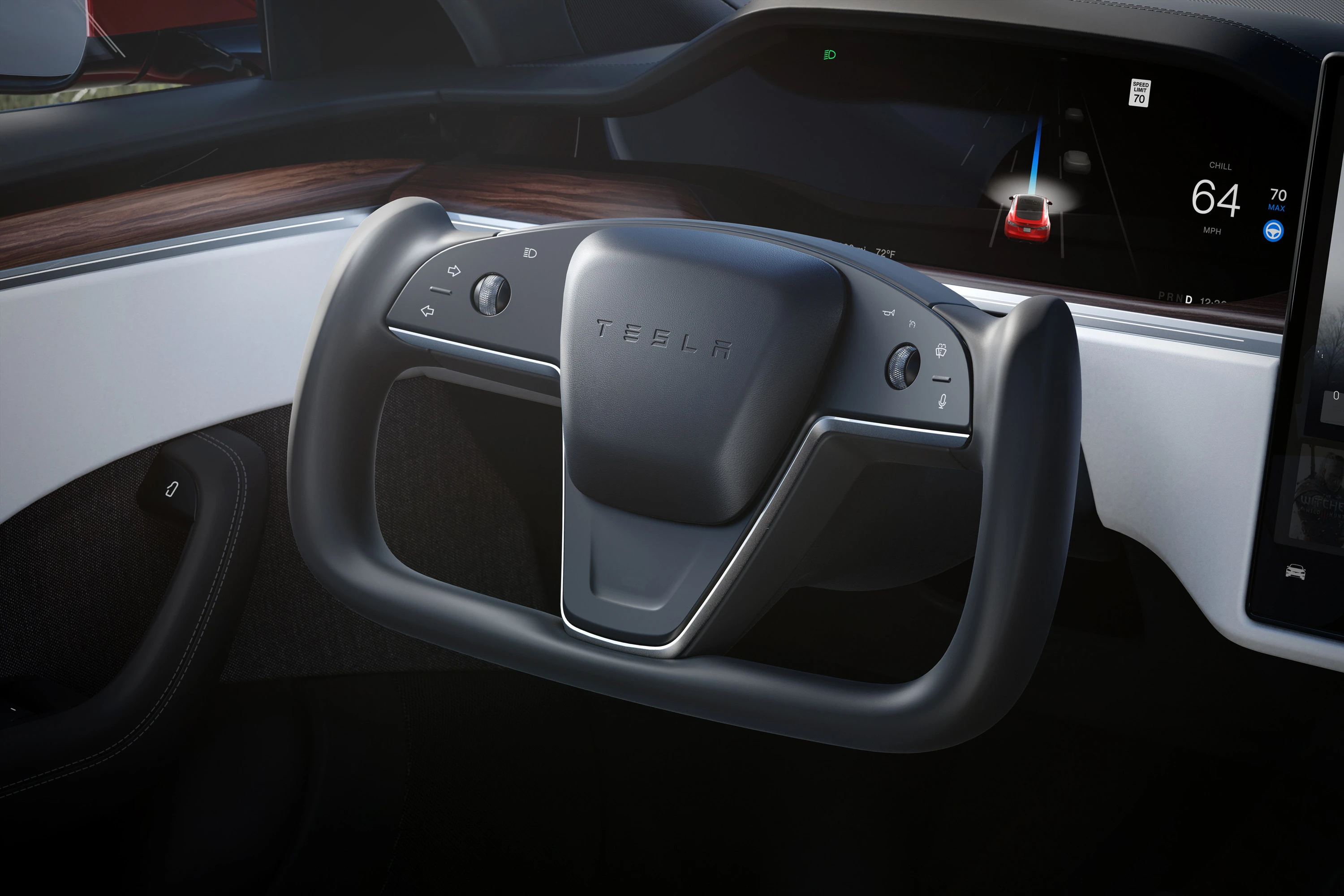 Tesla Model S Standard Range interior view