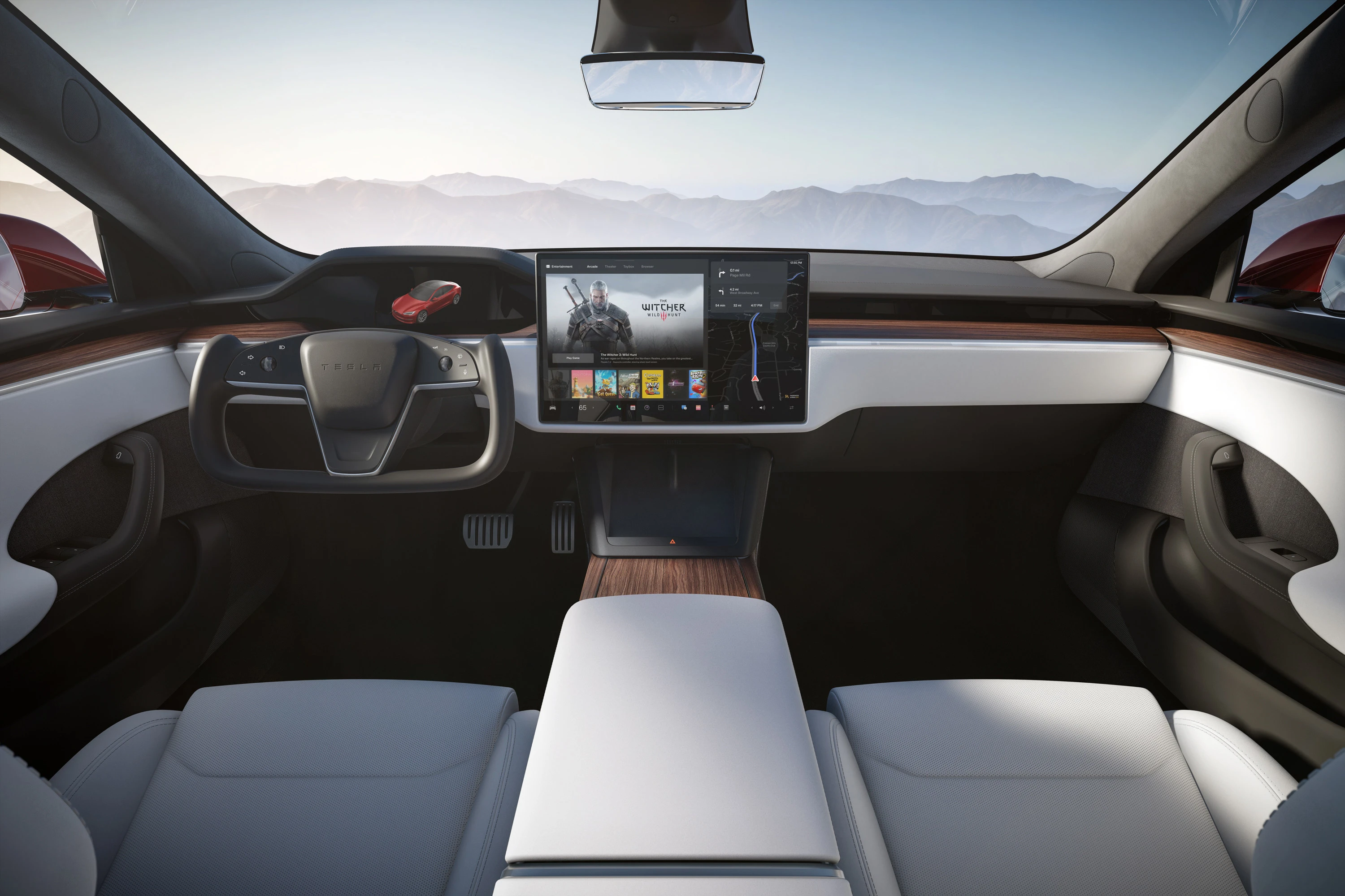 Tesla Model S Standard Range interior view