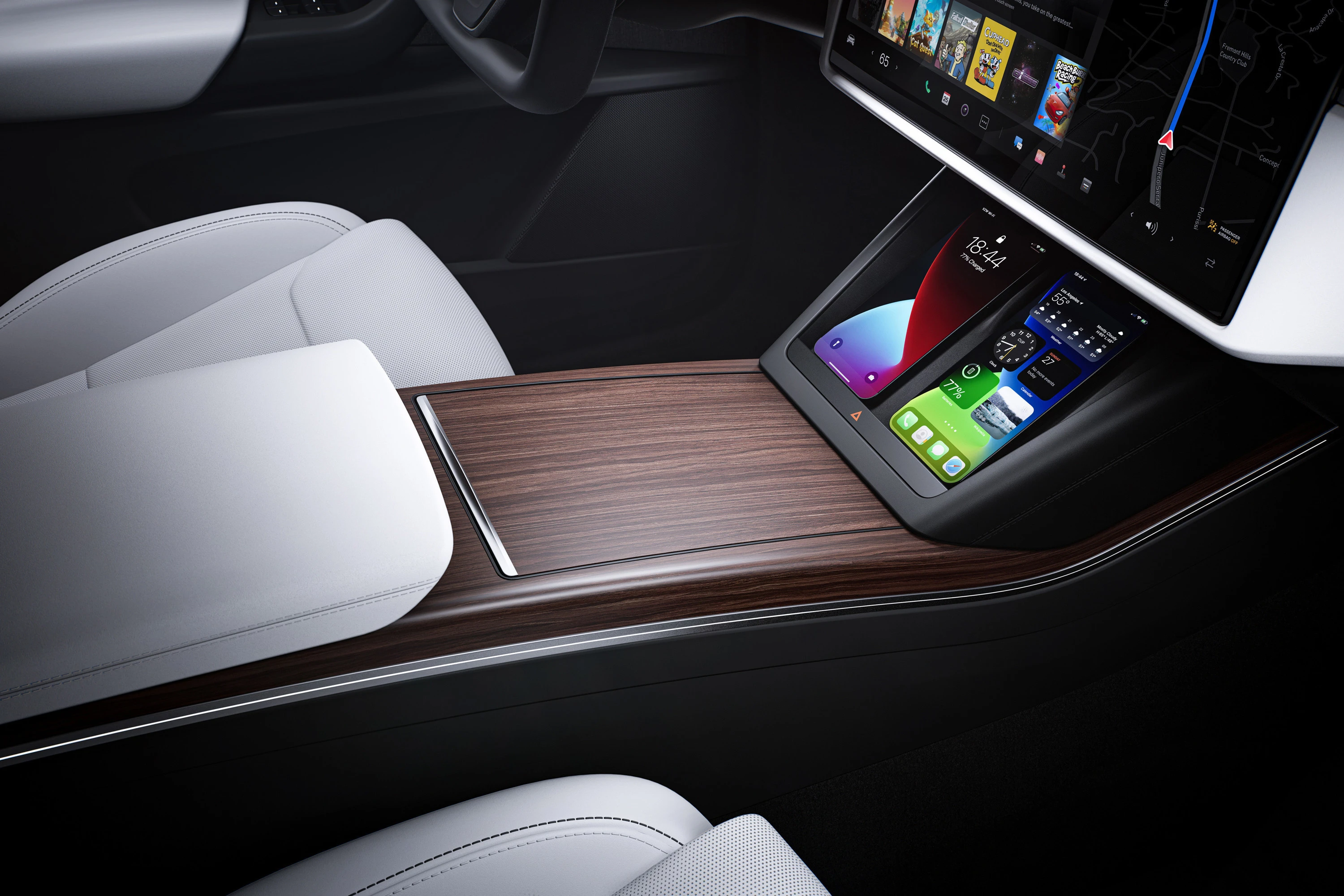 Tesla Model X Plaid interior view