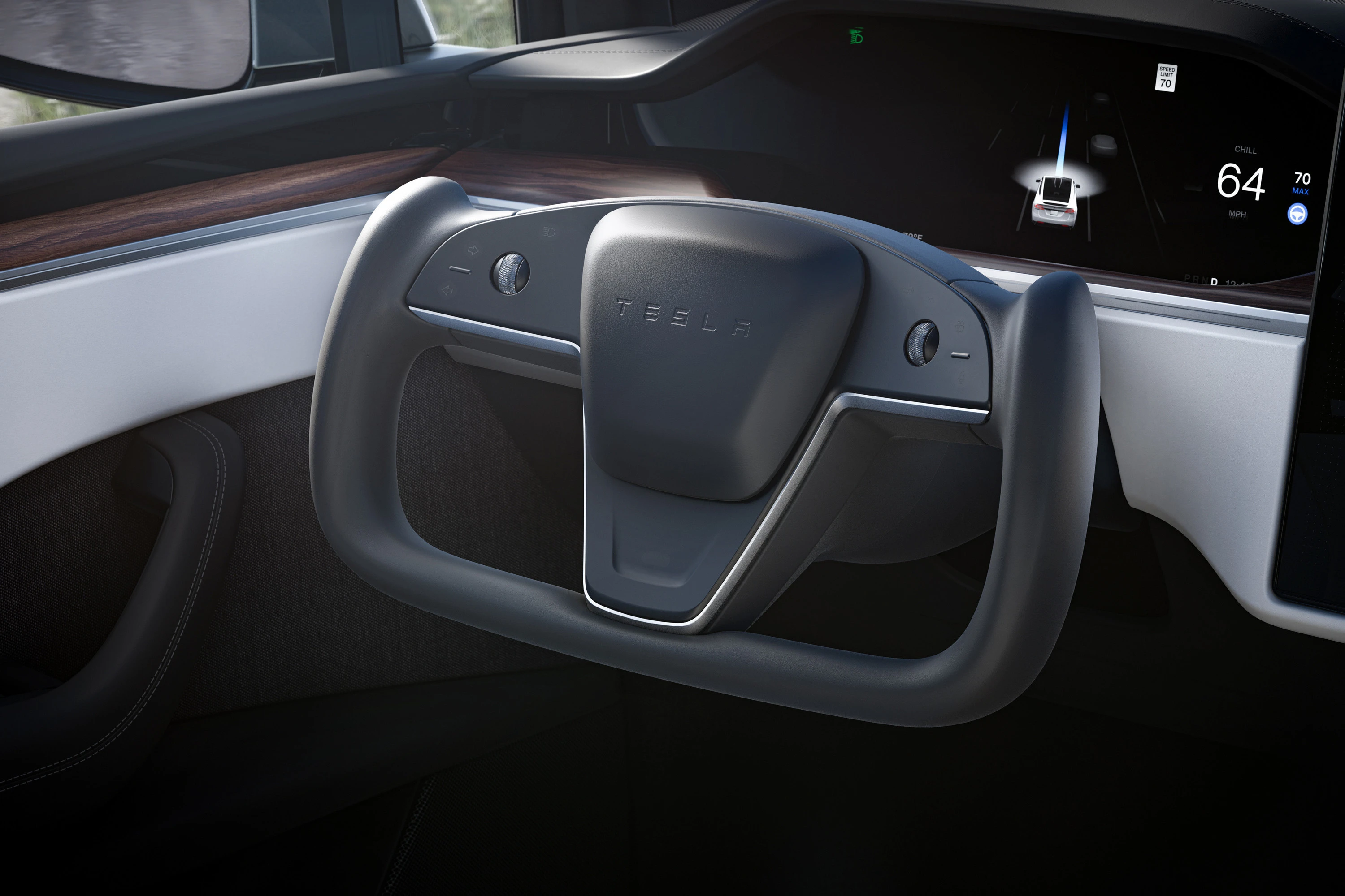 Tesla Model X Standard Range screens view