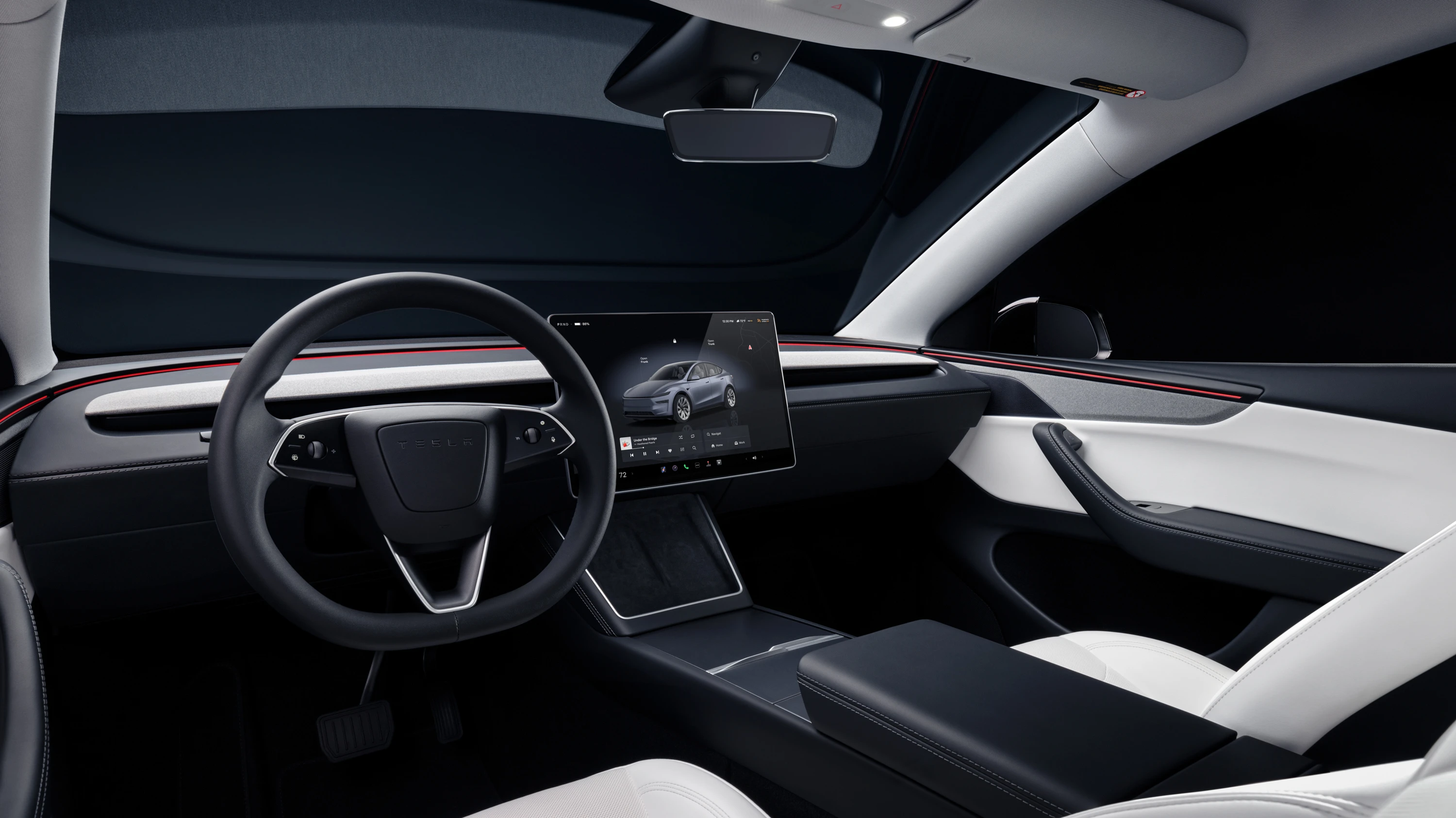 Tesla Model Y Long Range interior view