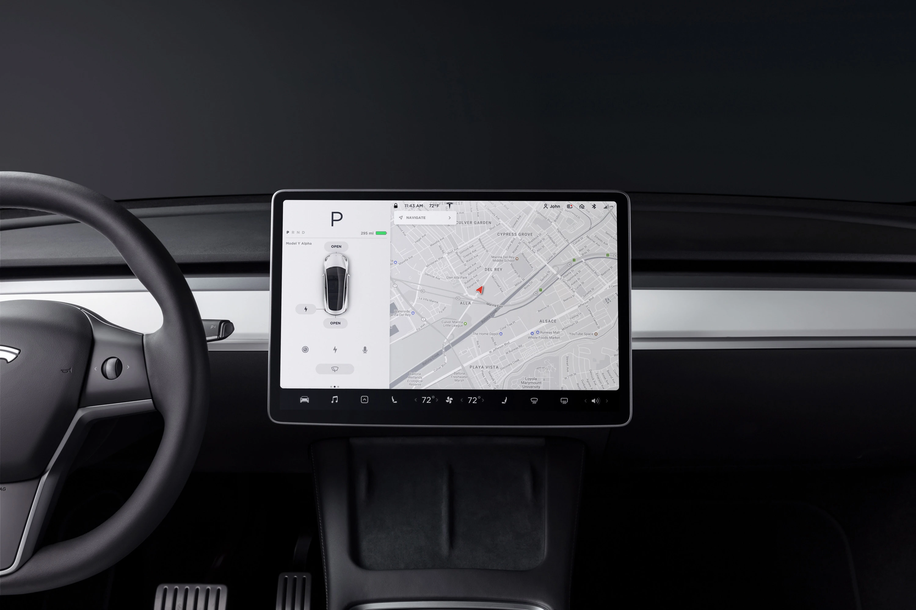 Tesla Model Y Performance (GEN1) screens view