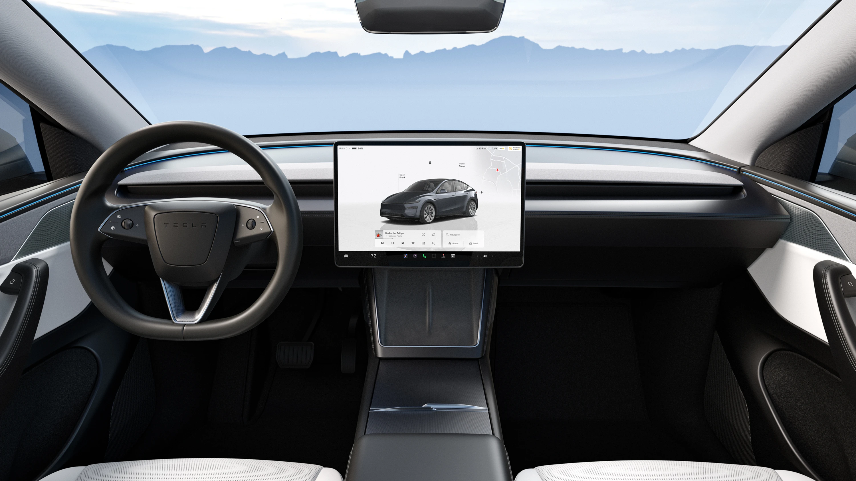 Tesla Model Y Premium AWD interior view