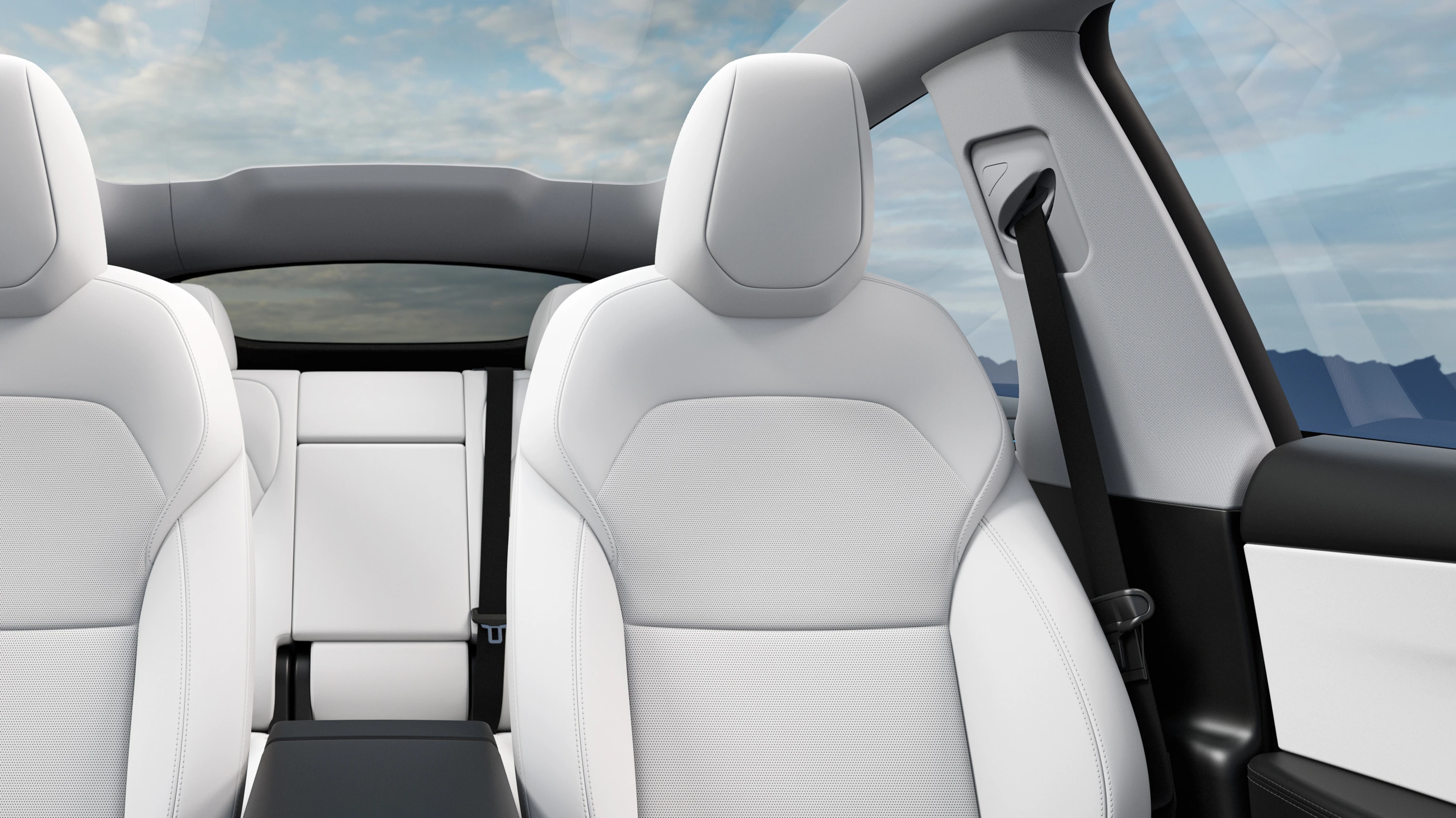 Tesla Model Y Premium RWD frontseats view