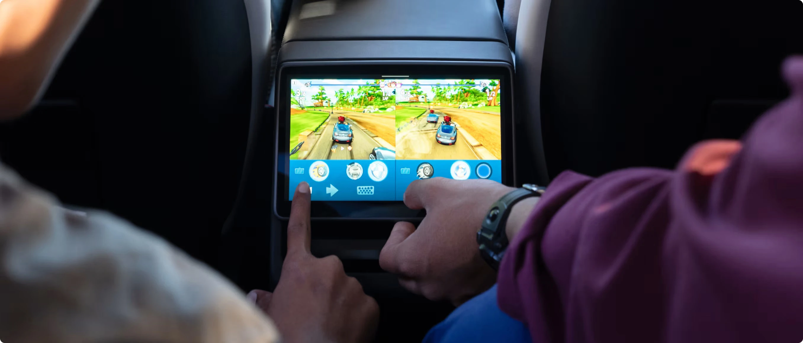 Tesla Model Y Premium RWD screens view