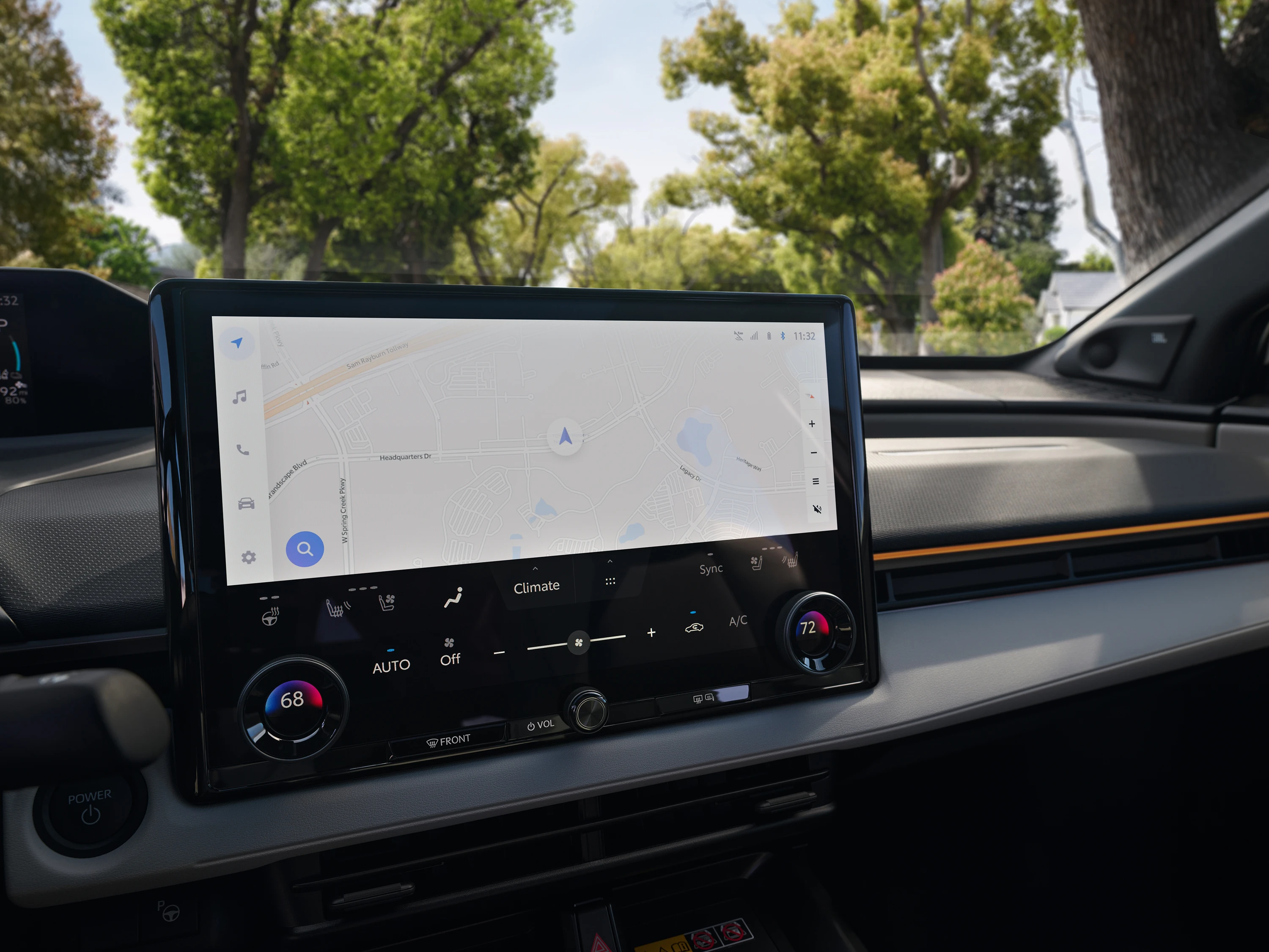 Toyota bZ AWD screens view