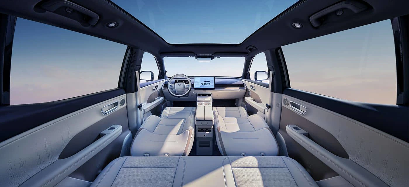 Toyota bZ3X 430 Air+ interior view