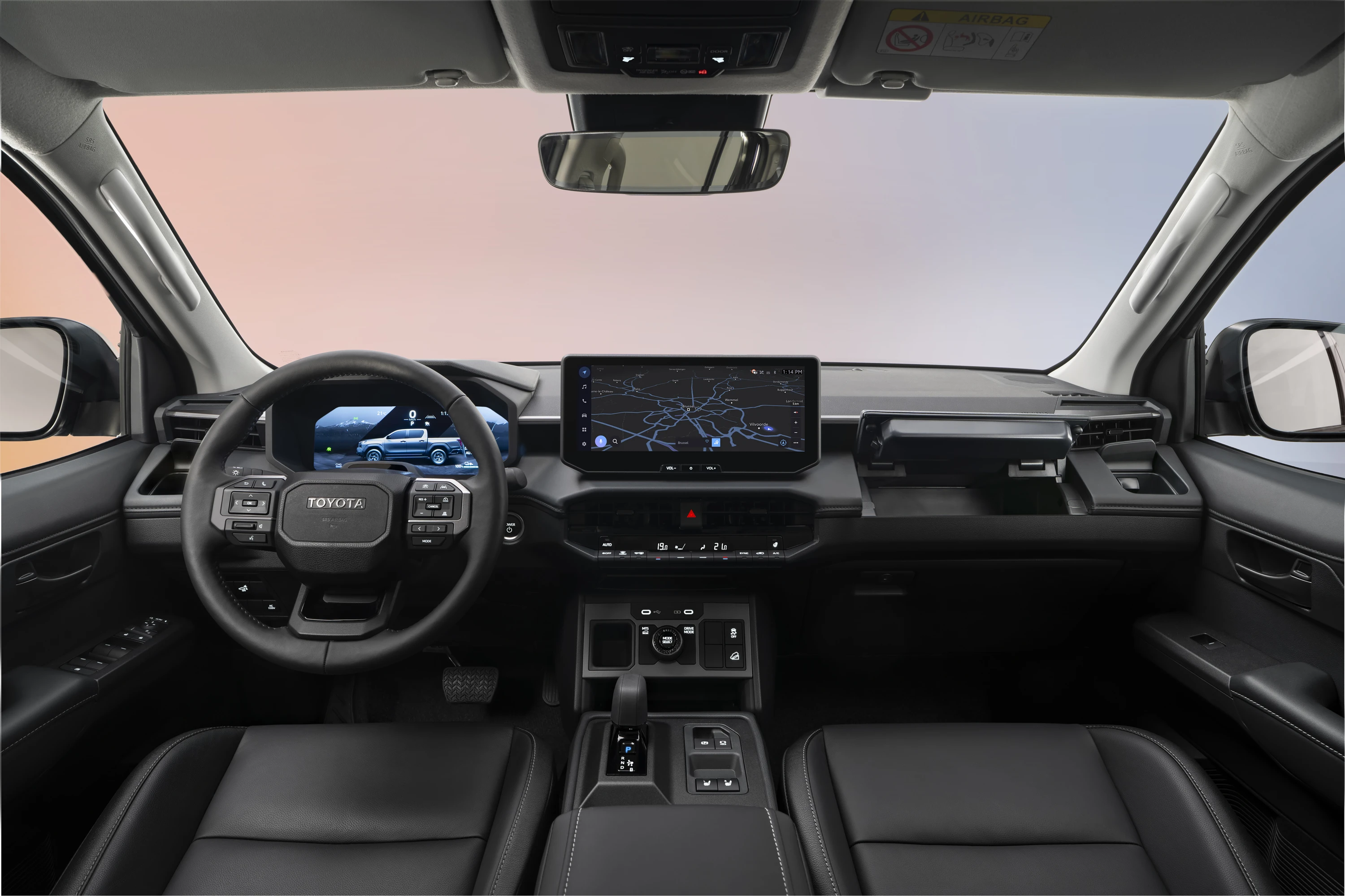 Toyota Hilux BEV interior view