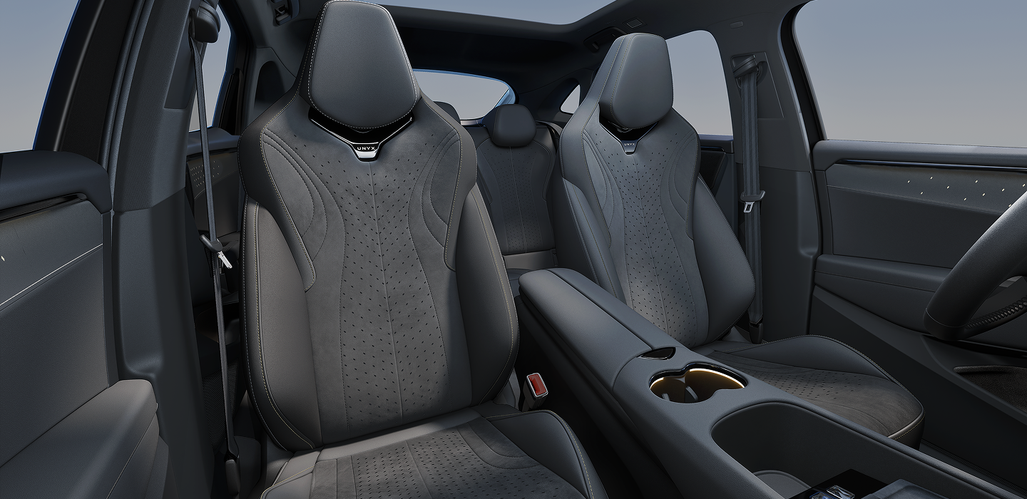 Volkswagen ID. UNYX 07 59.9 kWh RWD frontseats view