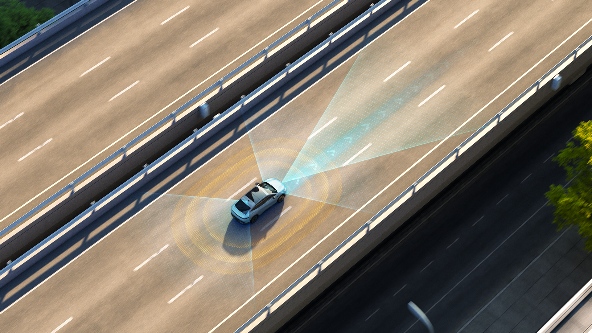 Volkswagen ID. UNYX 07 59.9 kWh RWD sensors view
