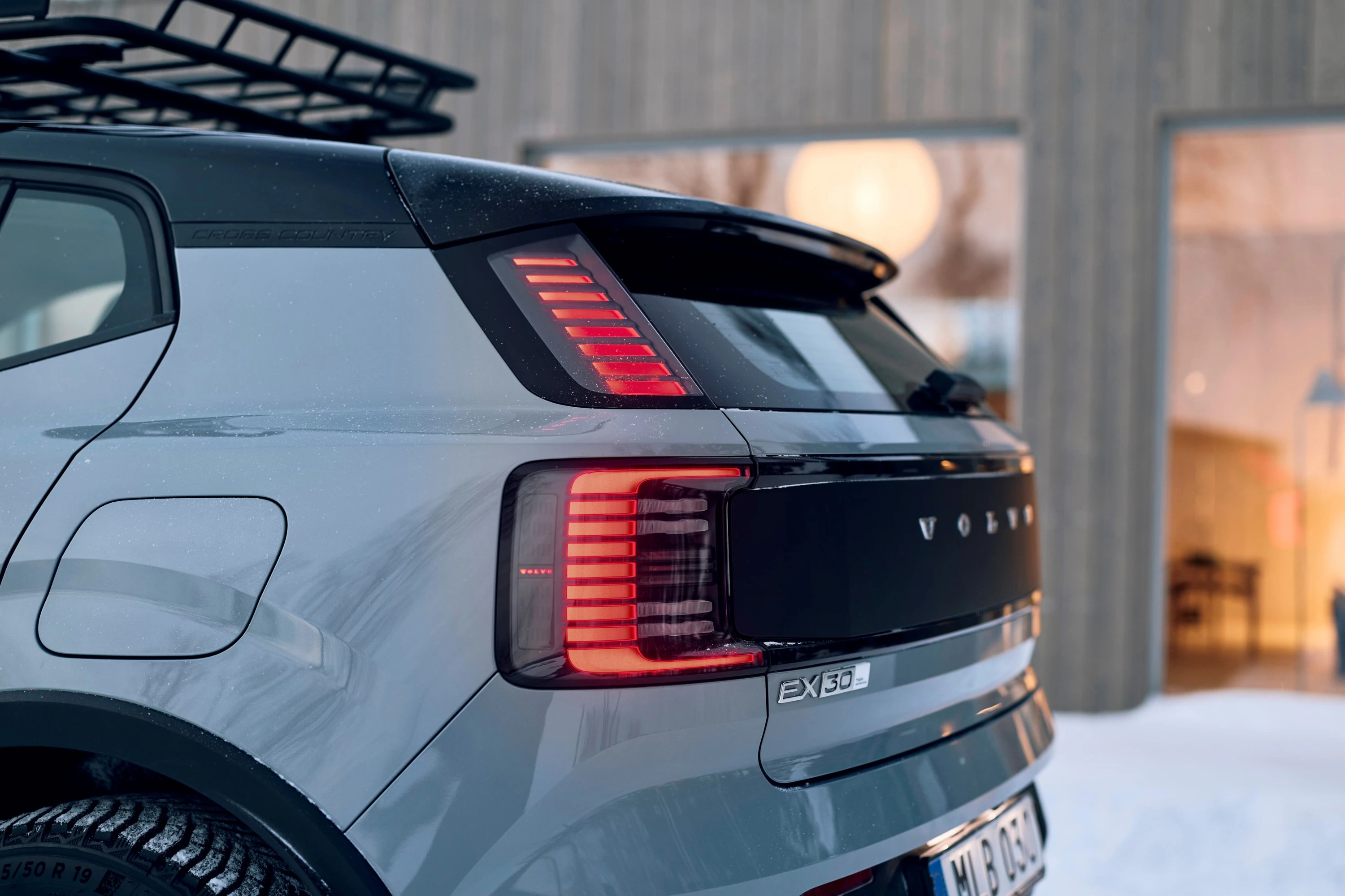 Volvo EX30 Cross Country P8 AWD taillights view