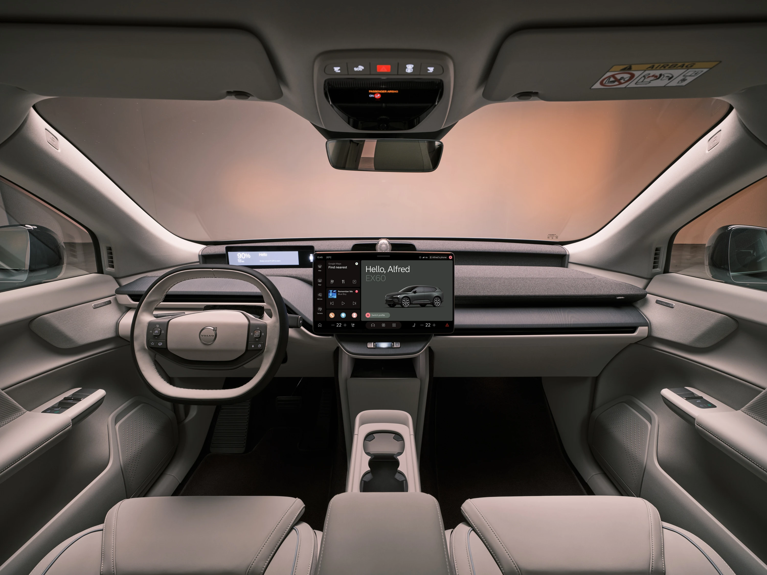 Volvo EX60 P6 Electric interior view