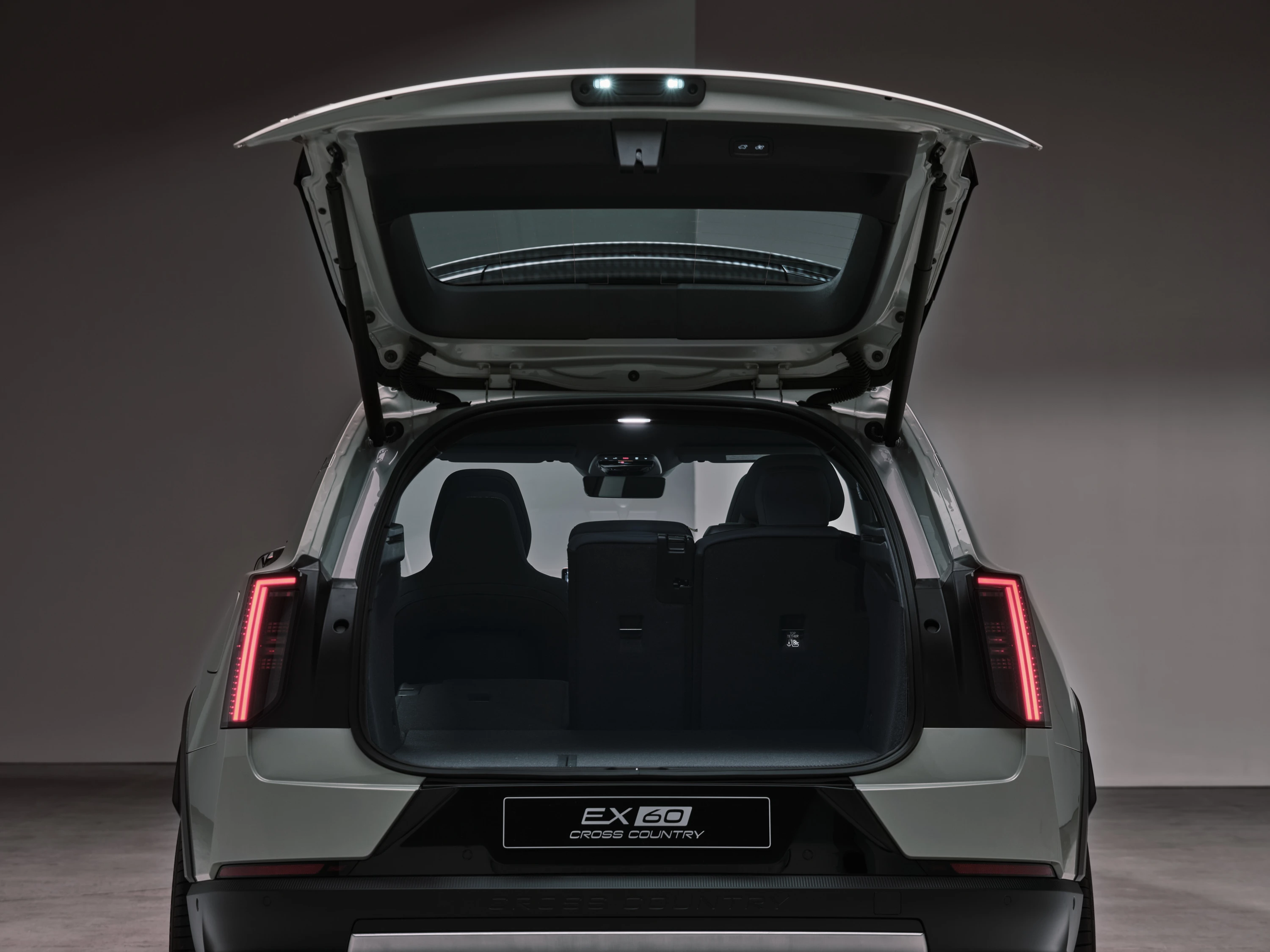 Volvo EX60 P6 Electric trunk view
