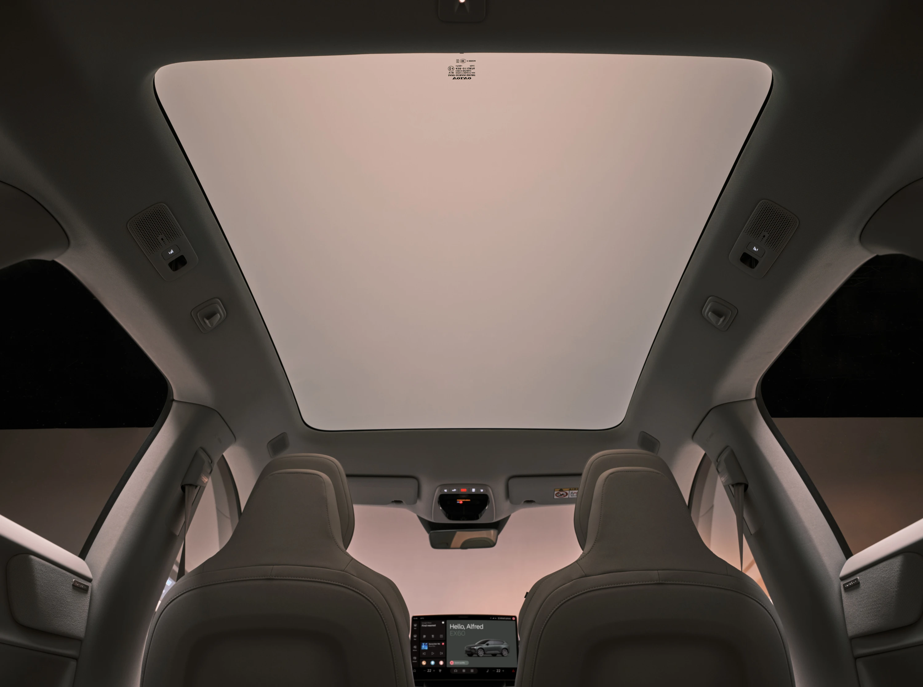 Volvo EX60 P6 Electric roof view