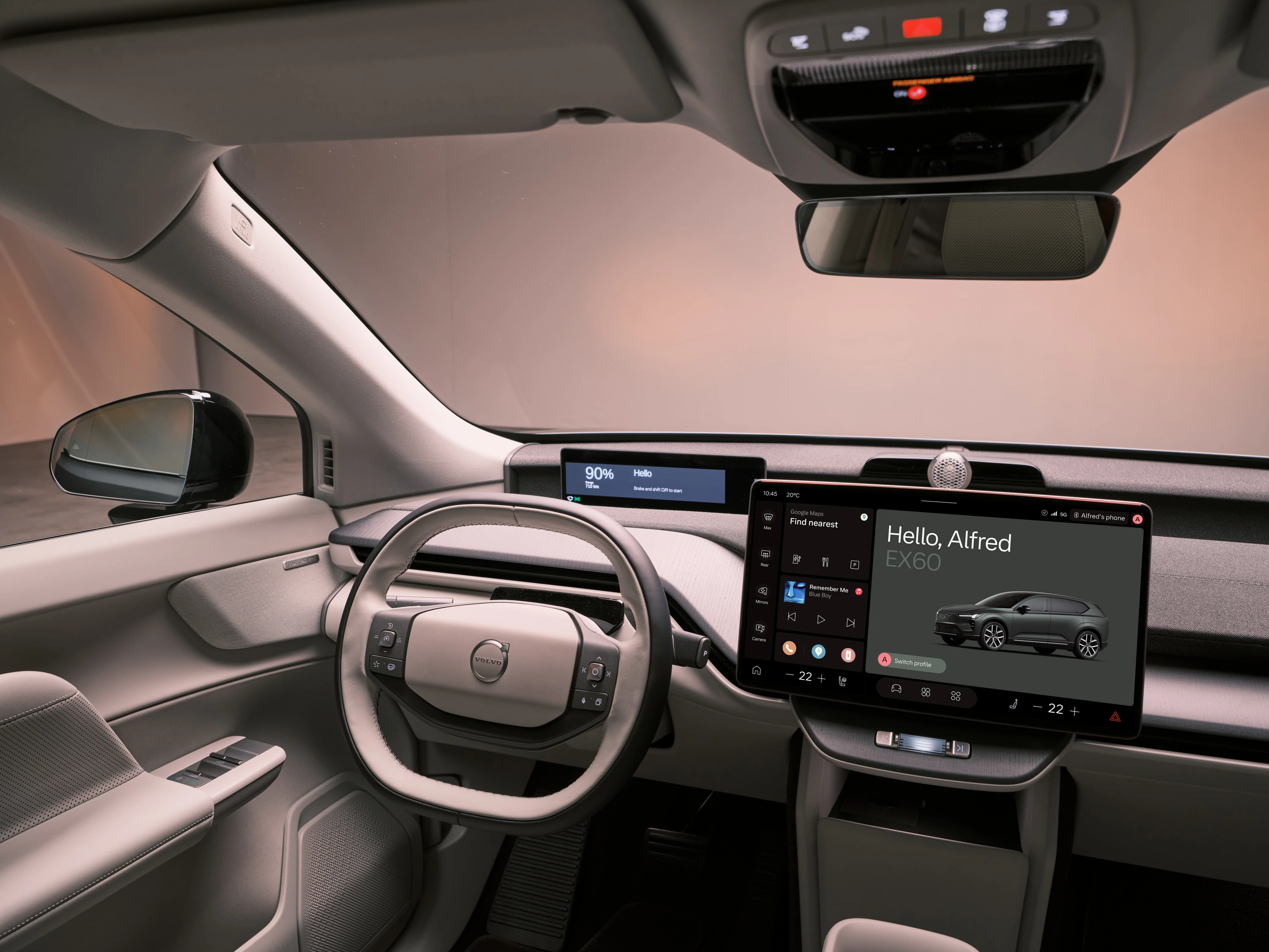 Volvo EX60 P6 Electric screens view