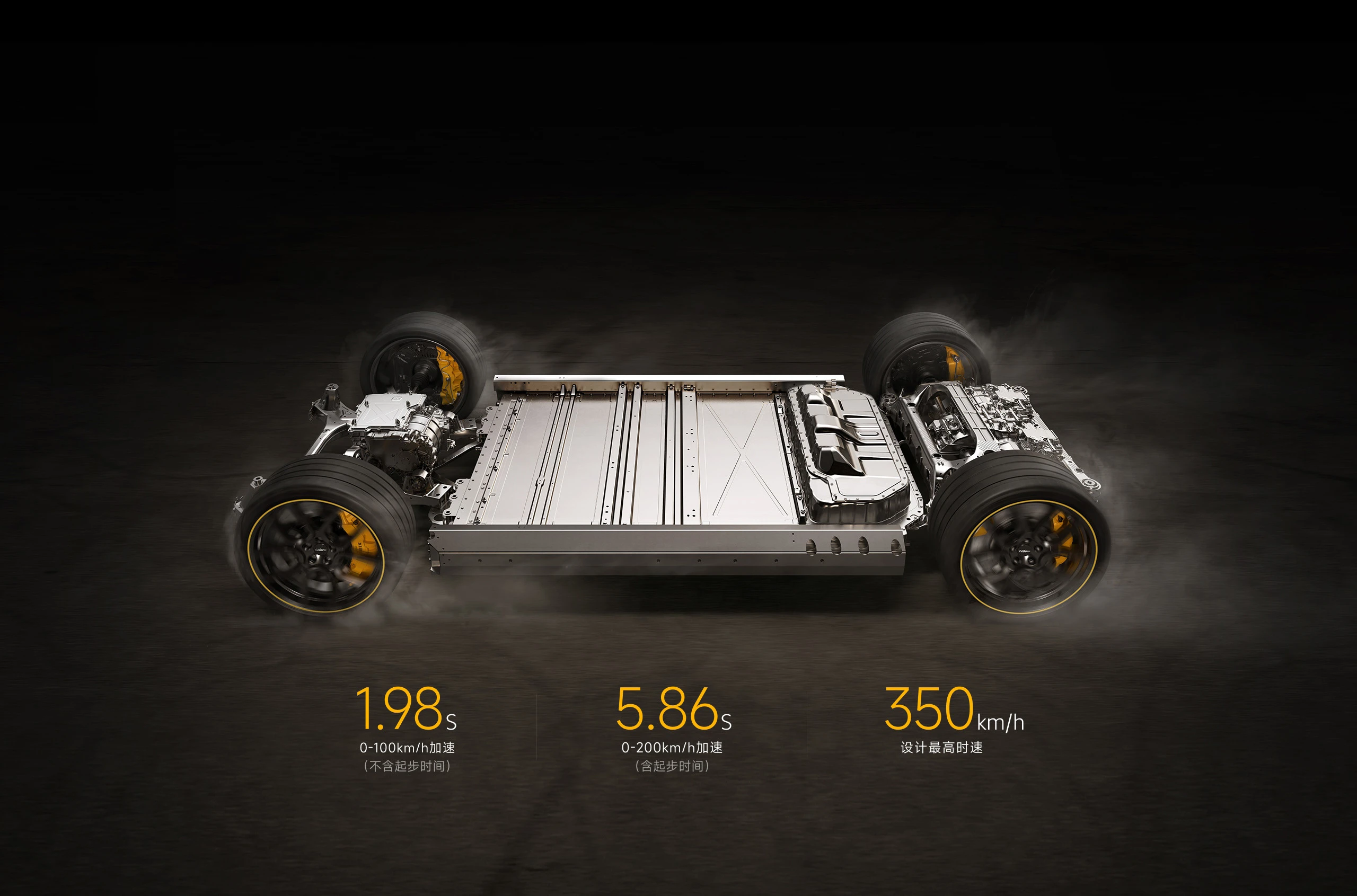 Xiaomi SU7 Ultra drivetrain view