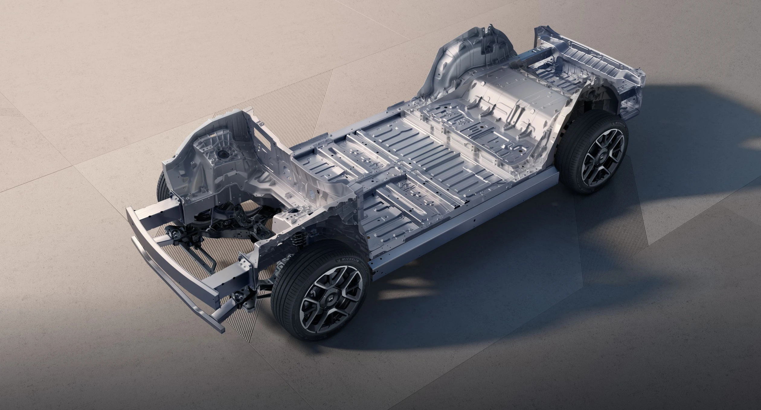 XPENG G7 702 Max chassis view