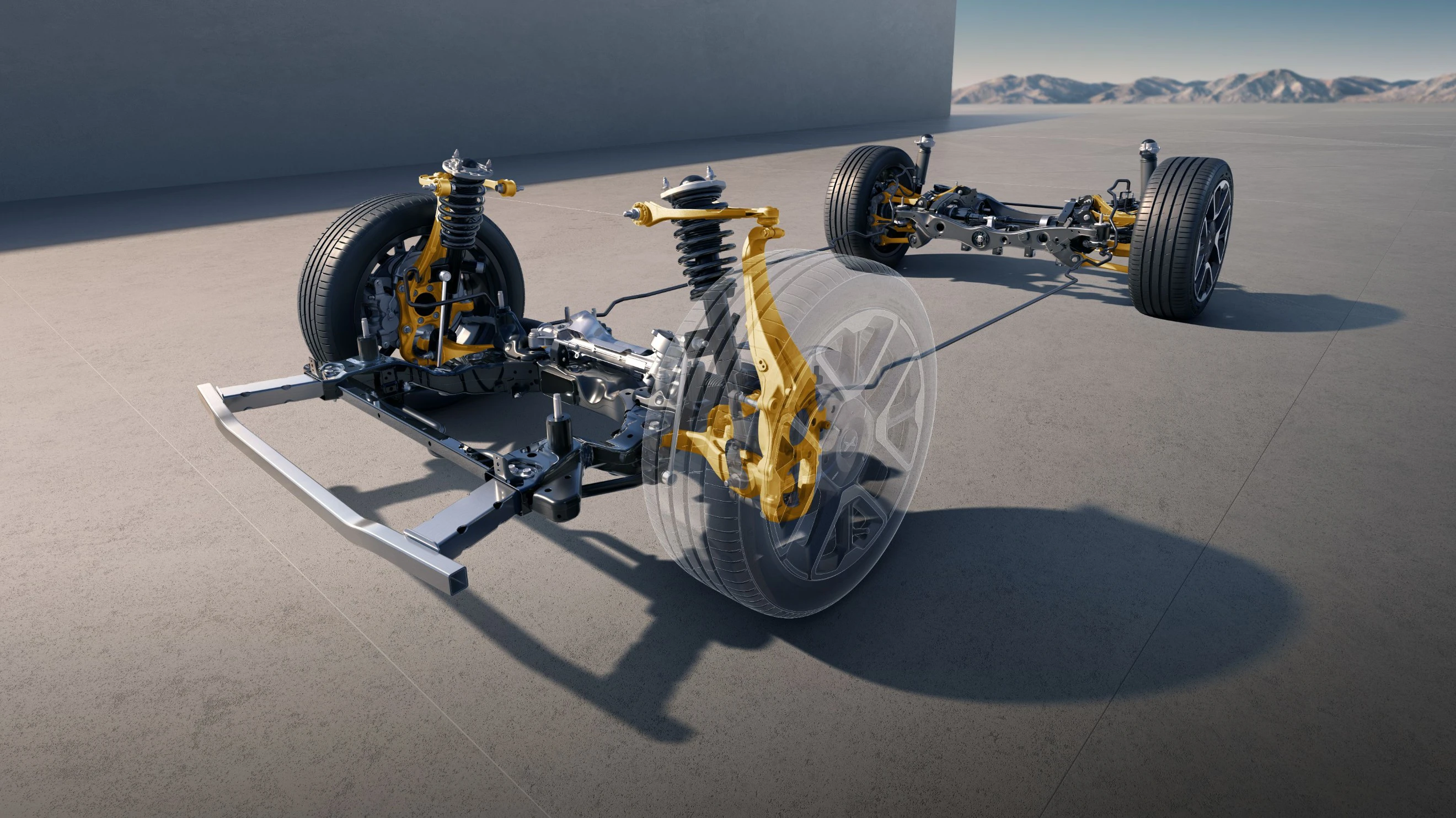 XPENG G7 702 Max chassis view