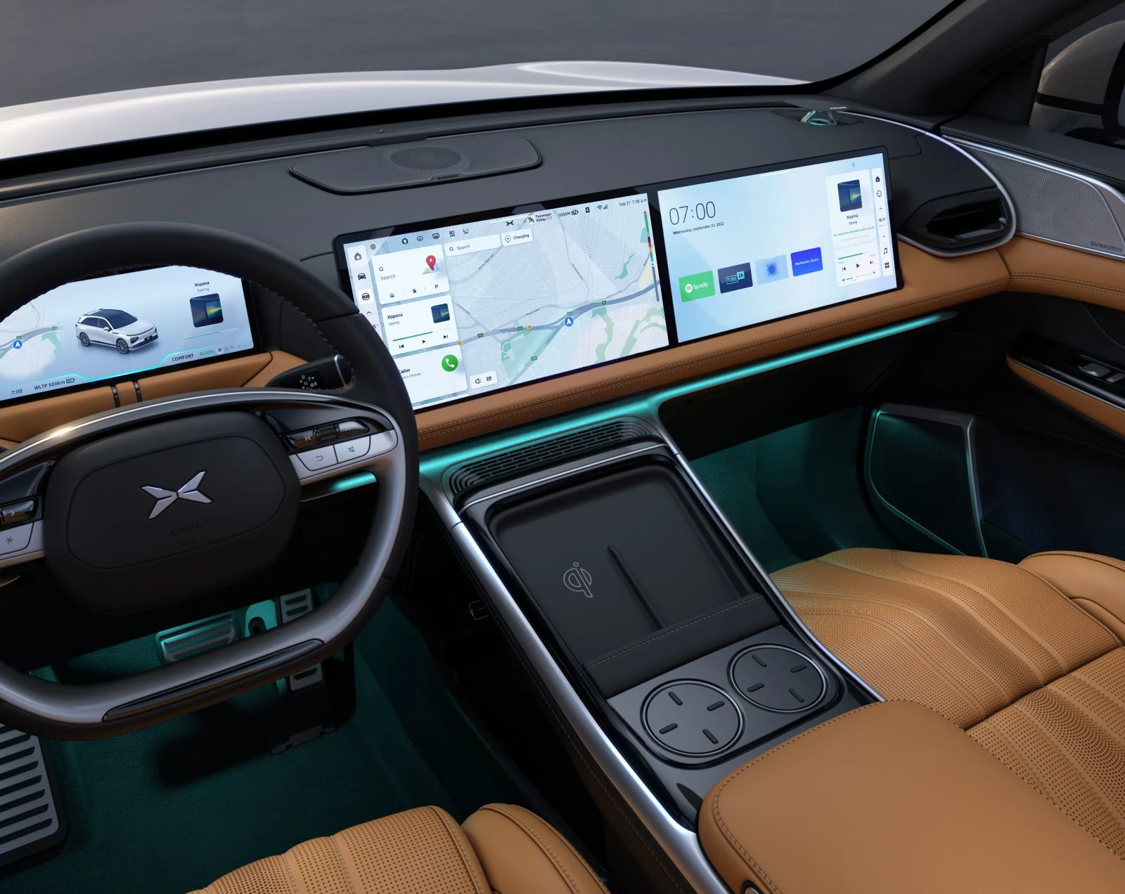 XPENG G9 AWD Performance (GEN1) screens view