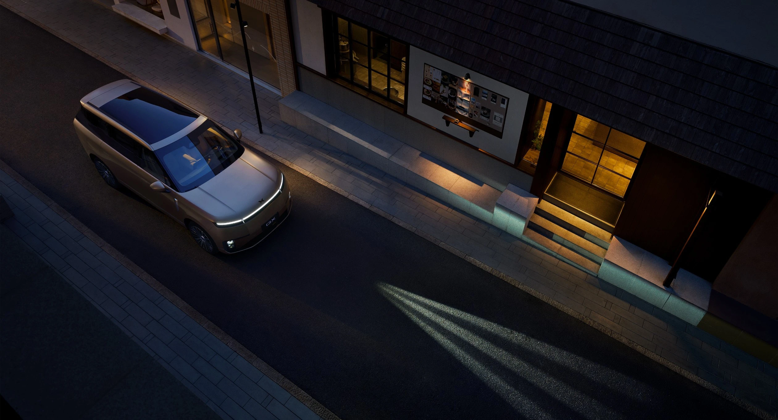 XPENG GX 91.9 kWh RWD headlights view