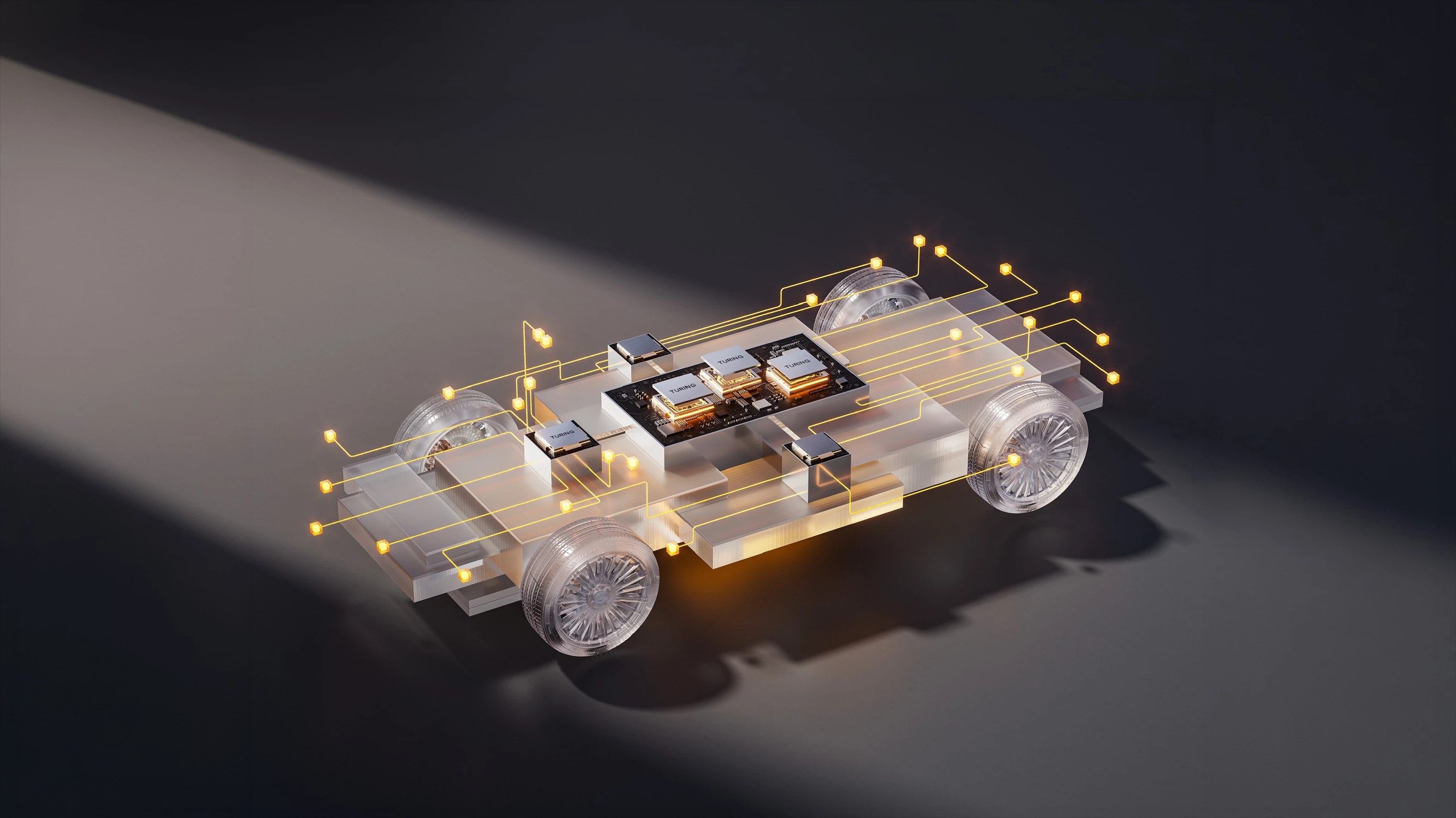 XPENG GX 91.9 kWh RWD chassis view