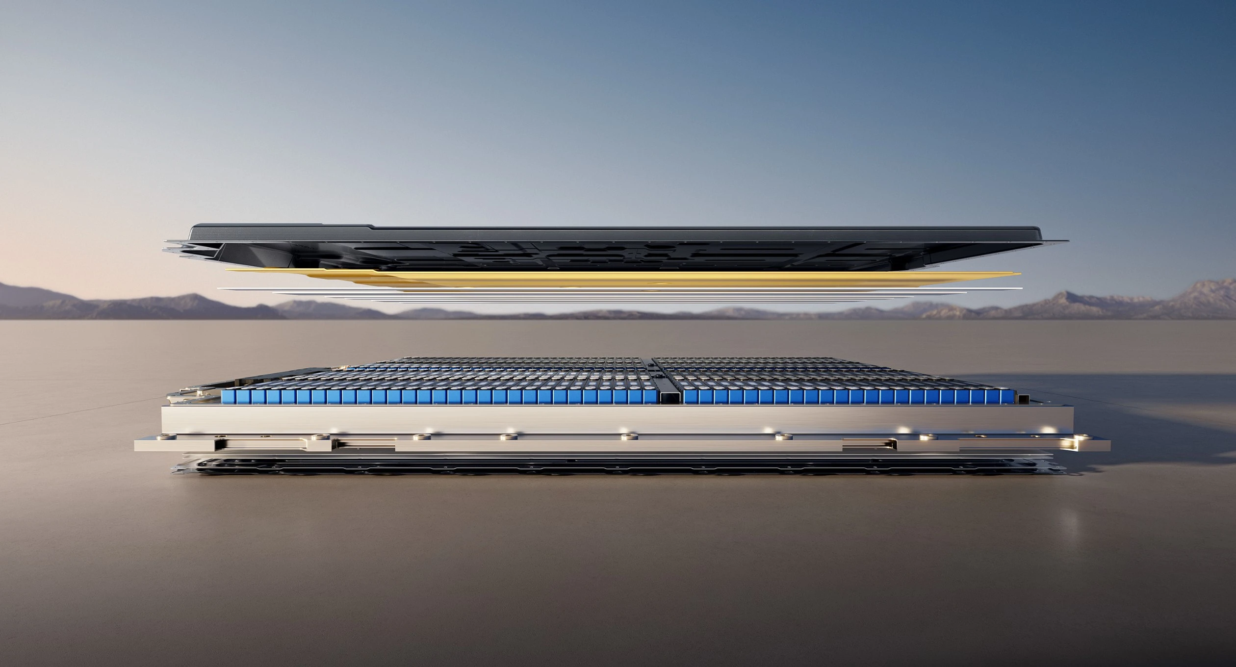 XPENG GX 91.9 kWh RWD batterypack view
