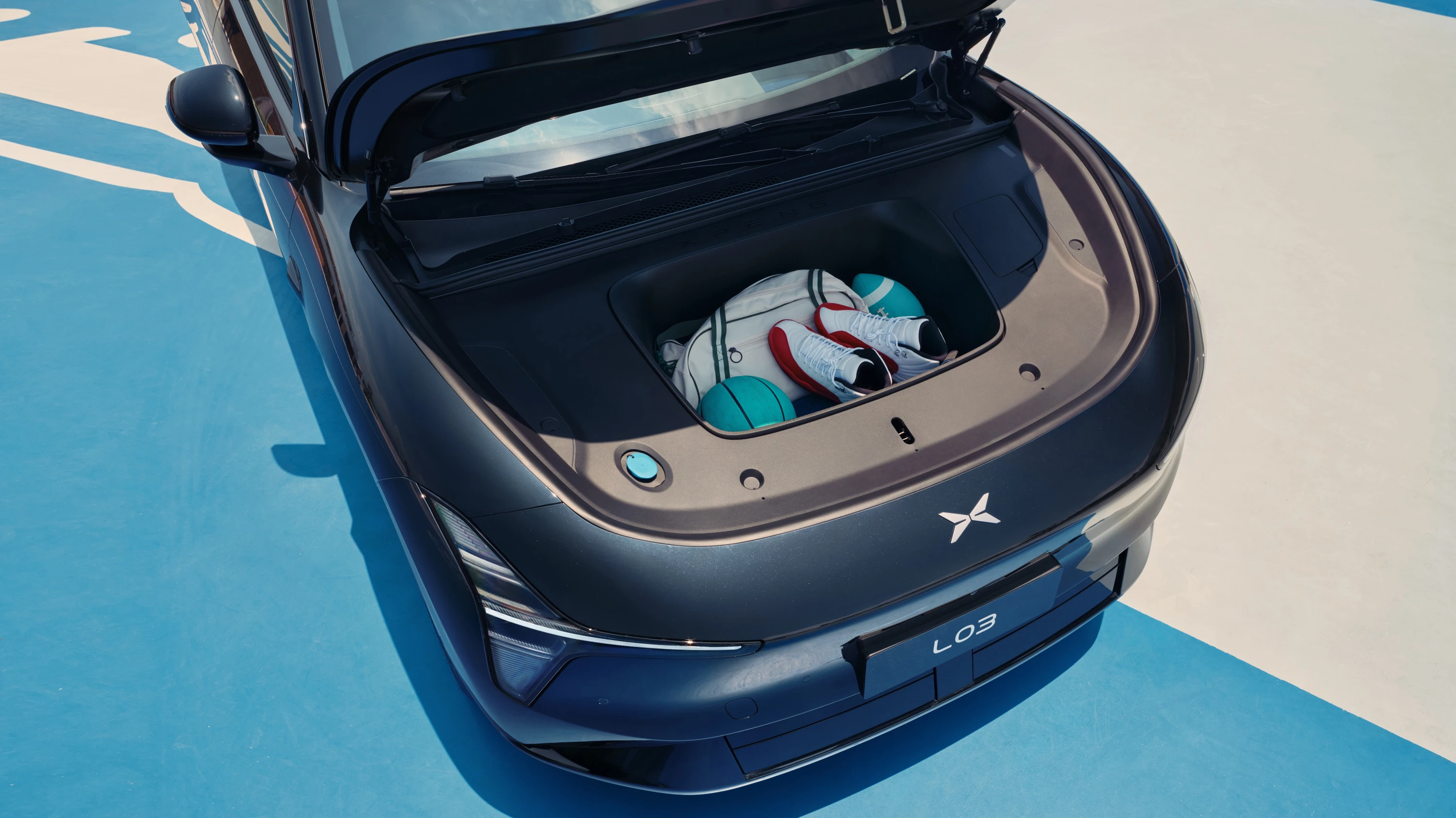 XPENG L03 71.2 kWh RWD frunk view