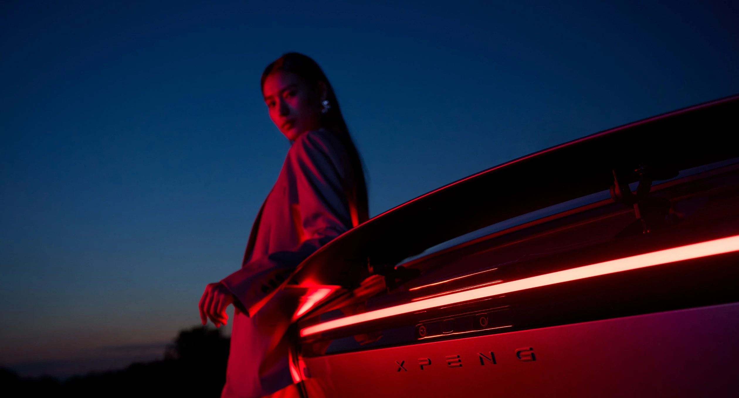 XPENG P7 702 Max taillights view