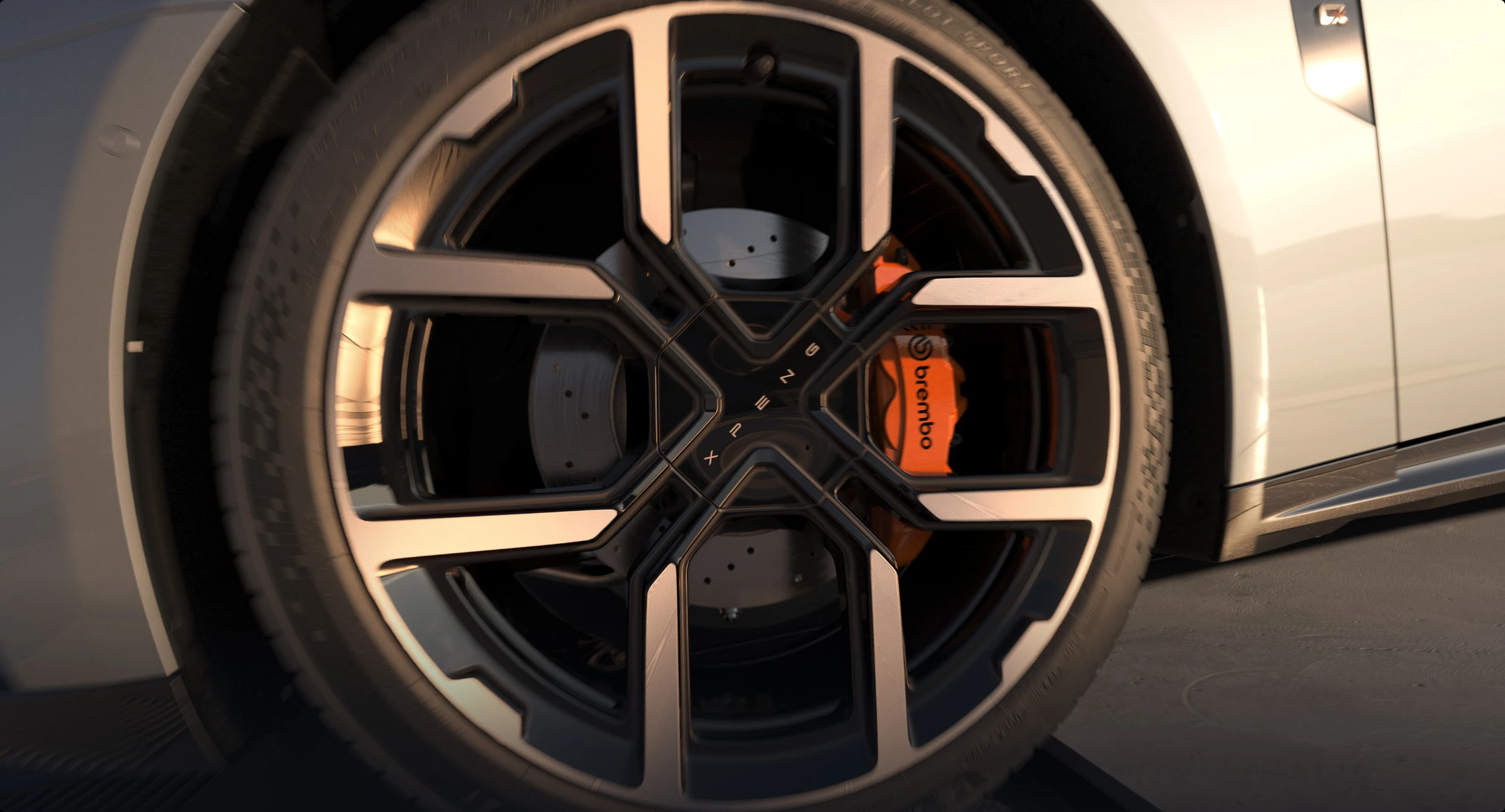 XPENG P7 702 Max wheels view