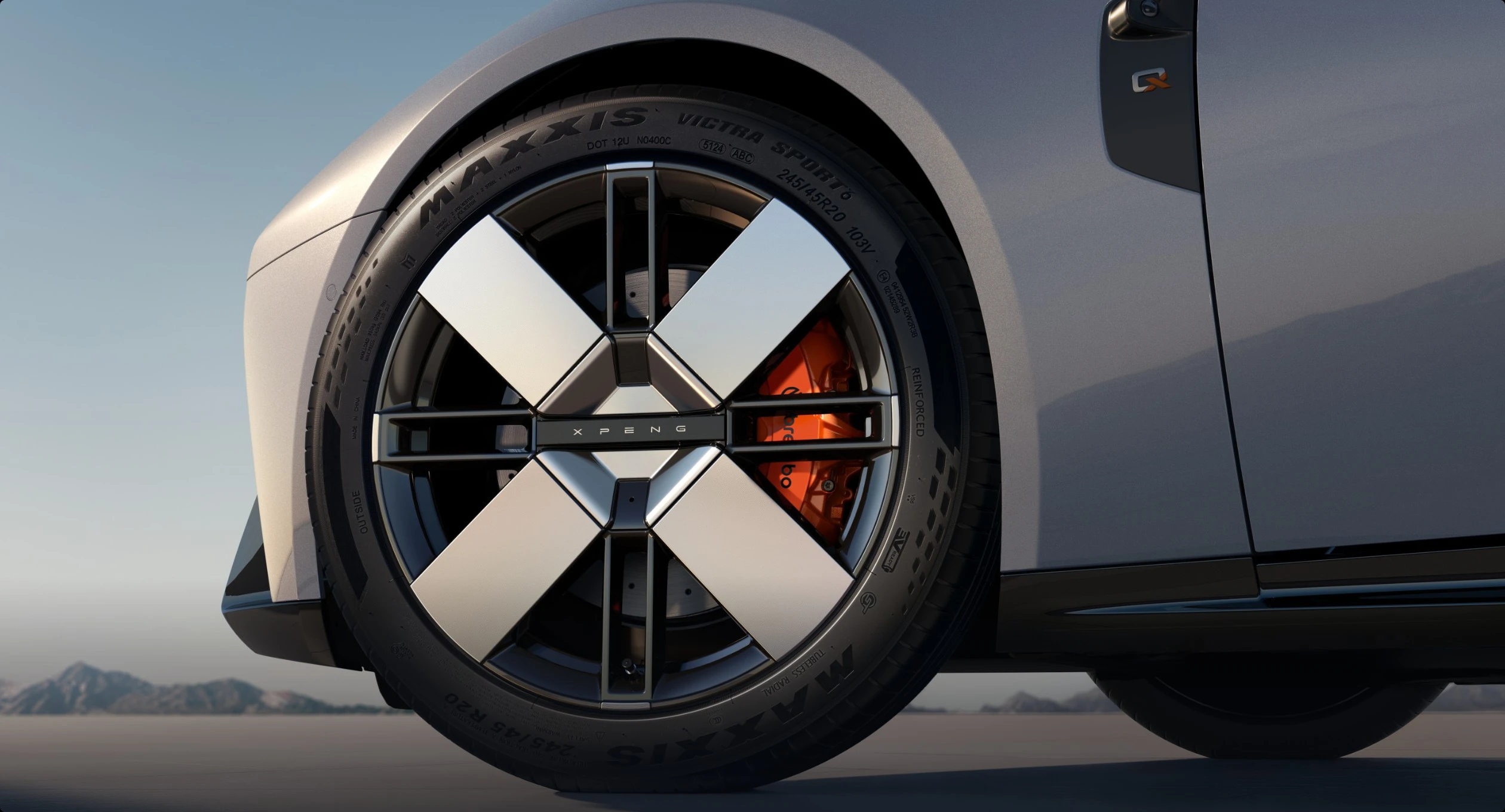 XPENG P7 820 RWD wheels view