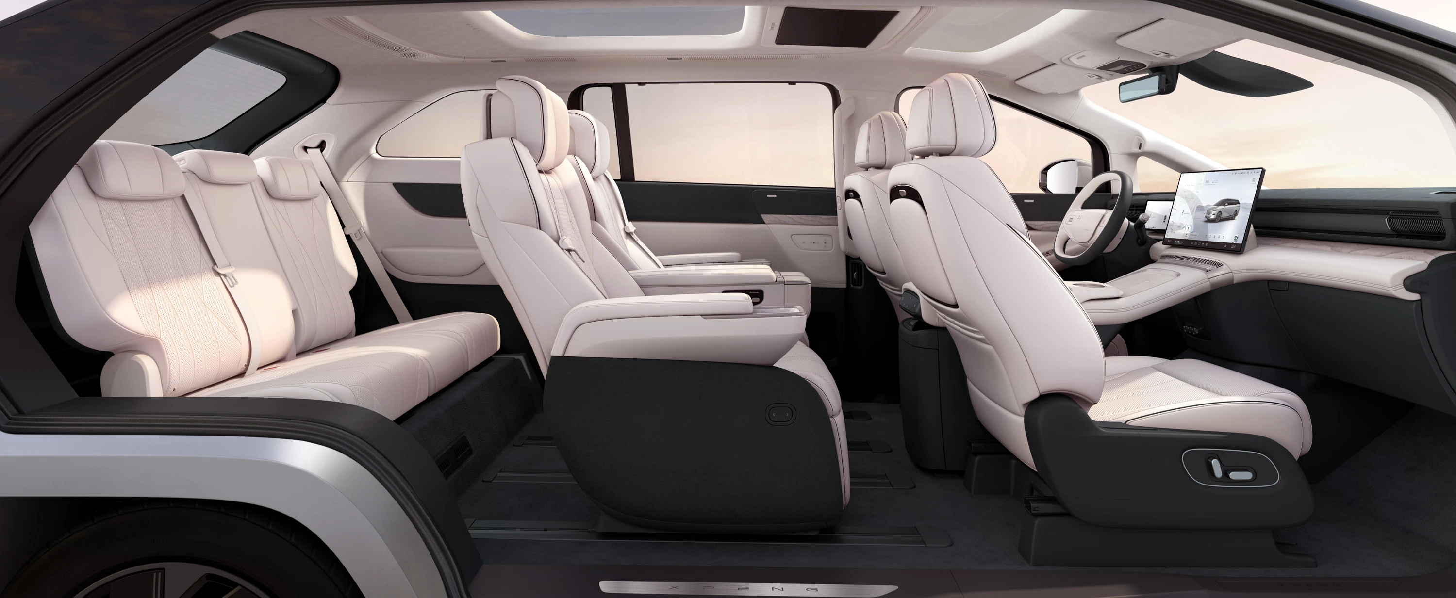 XPENG X9 AWD Performance interior view