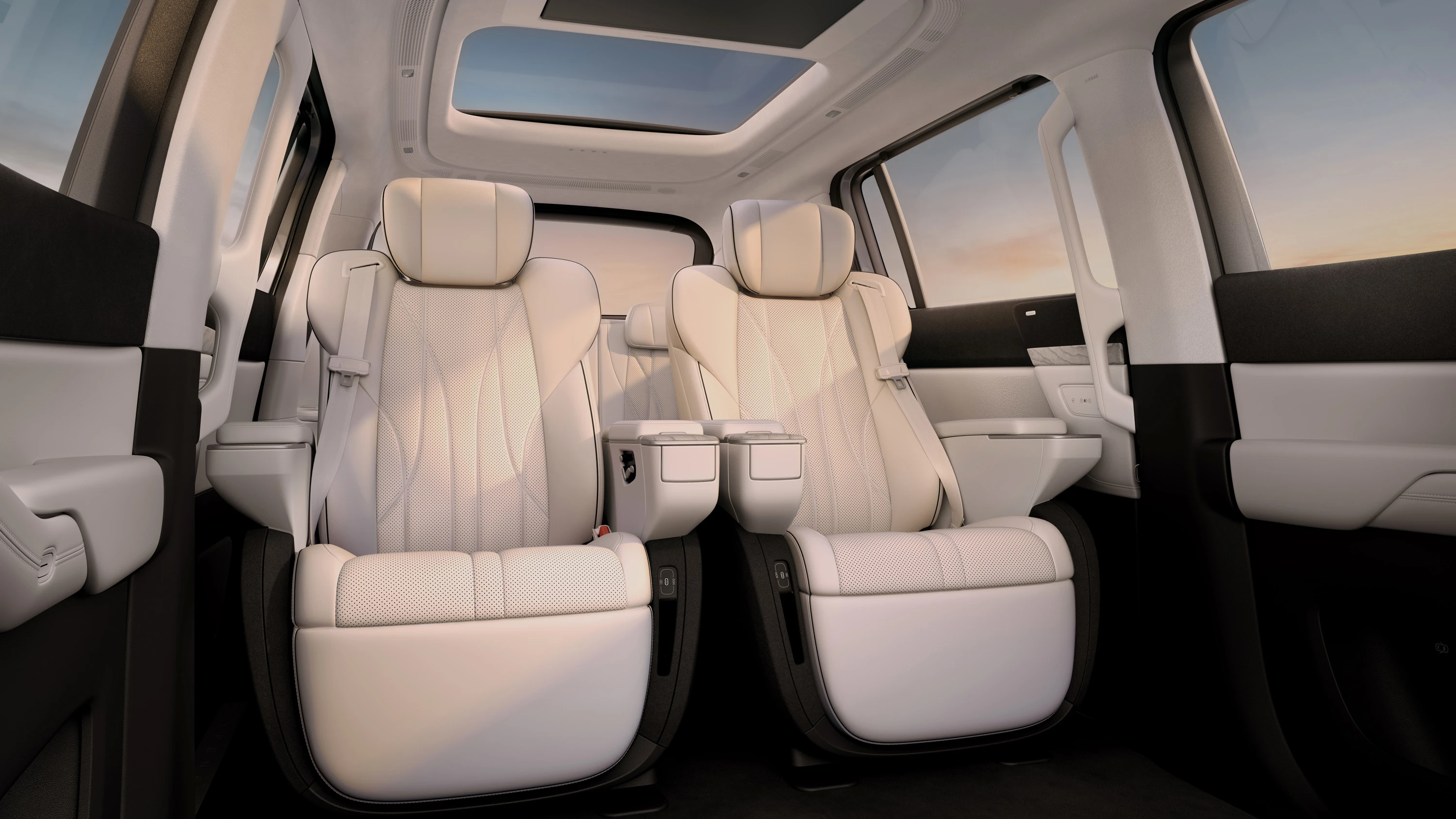 XPENG X9 AWD Performance secondrowseats view