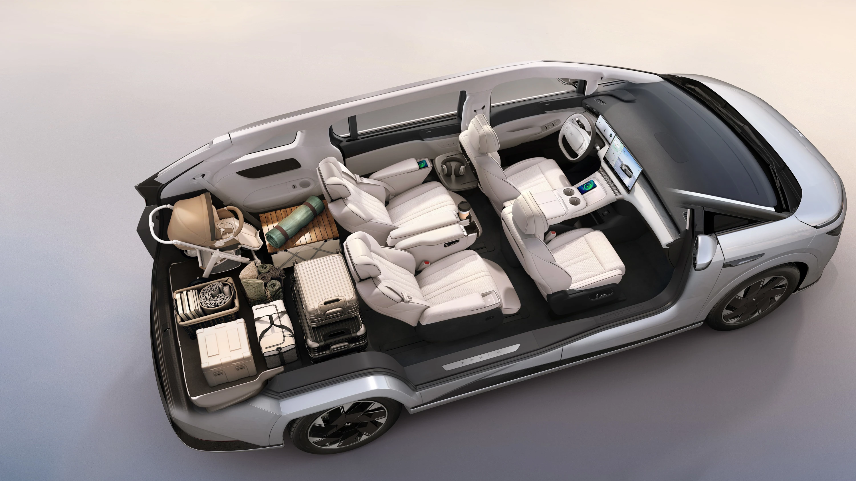 XPENG X9 FWD Long Range interior view