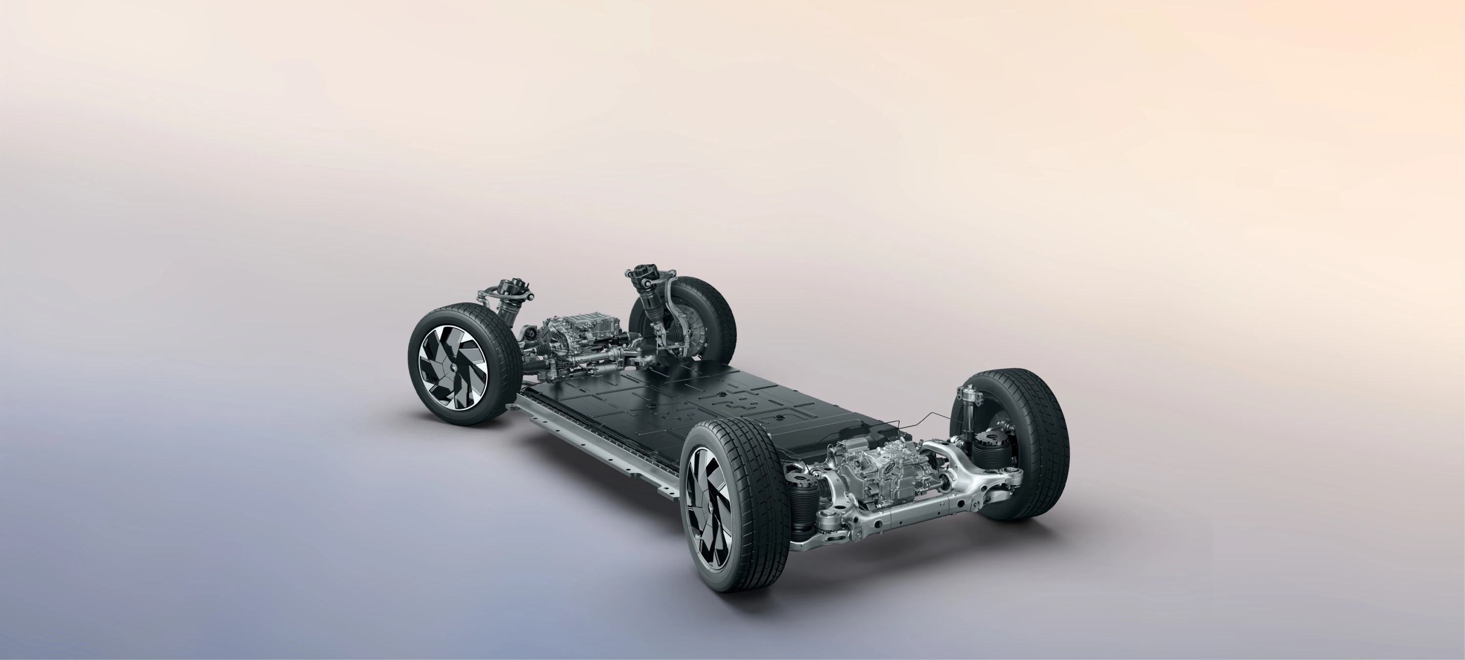 XPENG X9 FWD Long Range drivetrain view