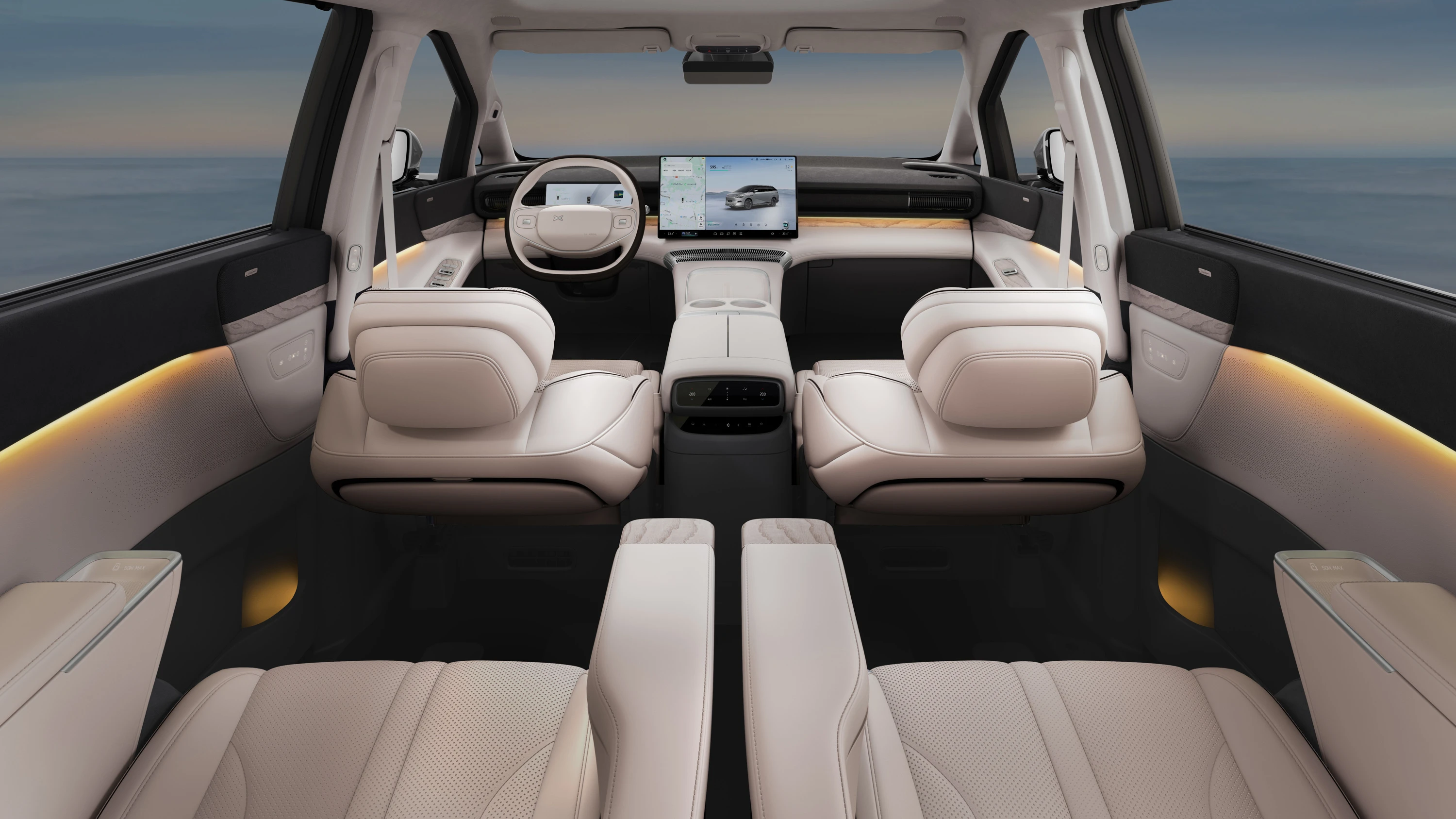 XPENG X9 FWD Long Range interior view