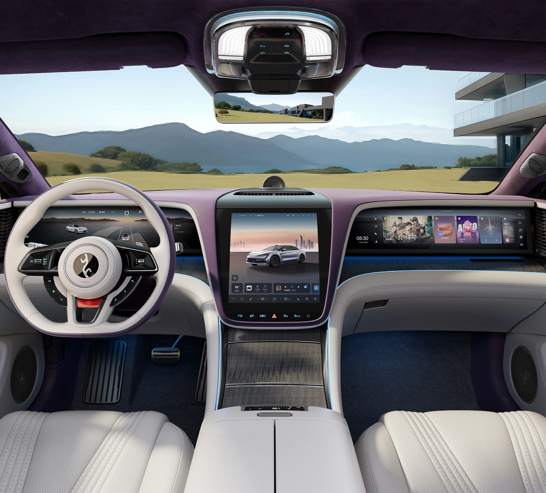 YangWang U7 EV Super 4WD interior view