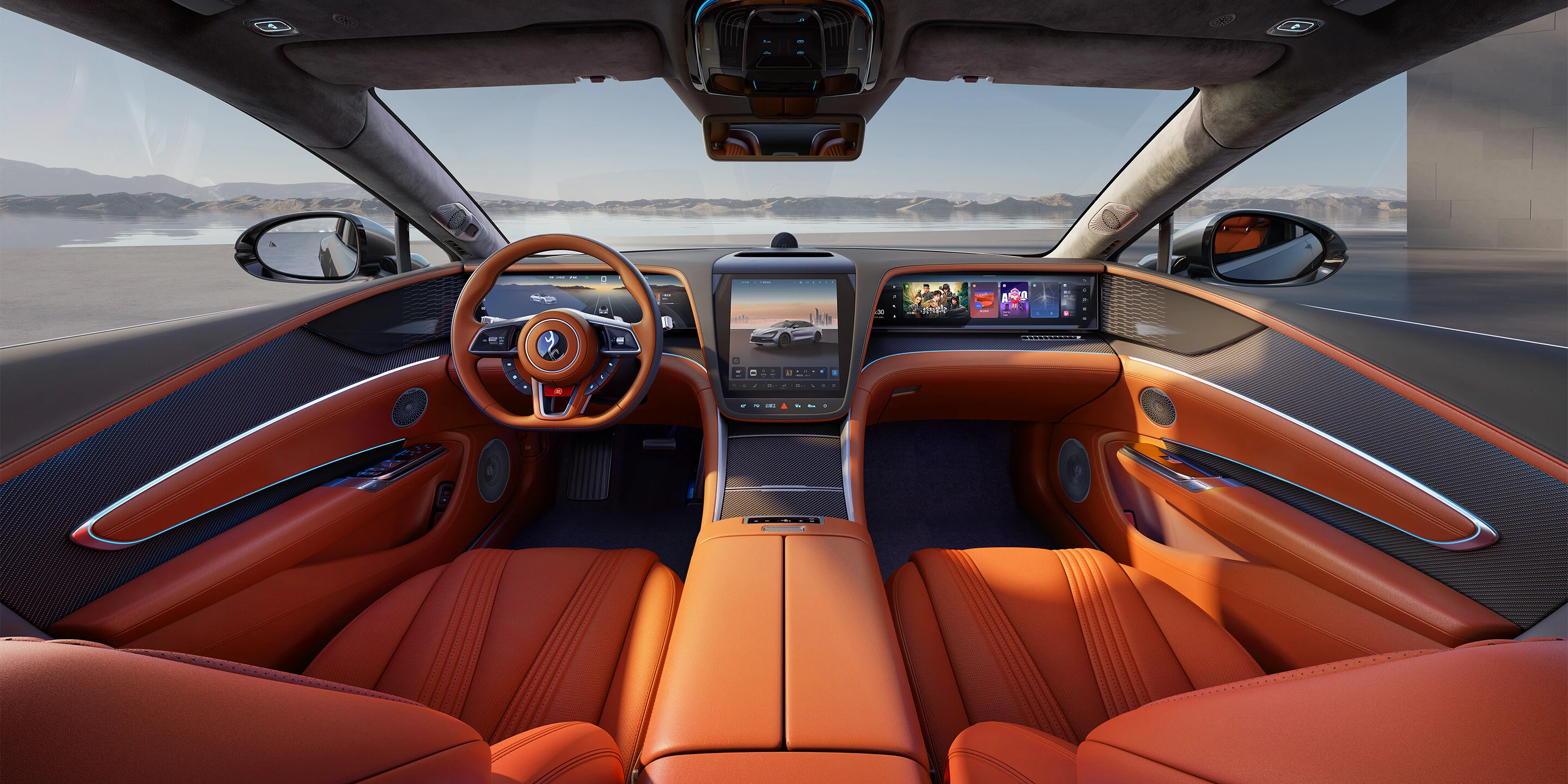 YangWang U7 EV Super 4WD interior view
