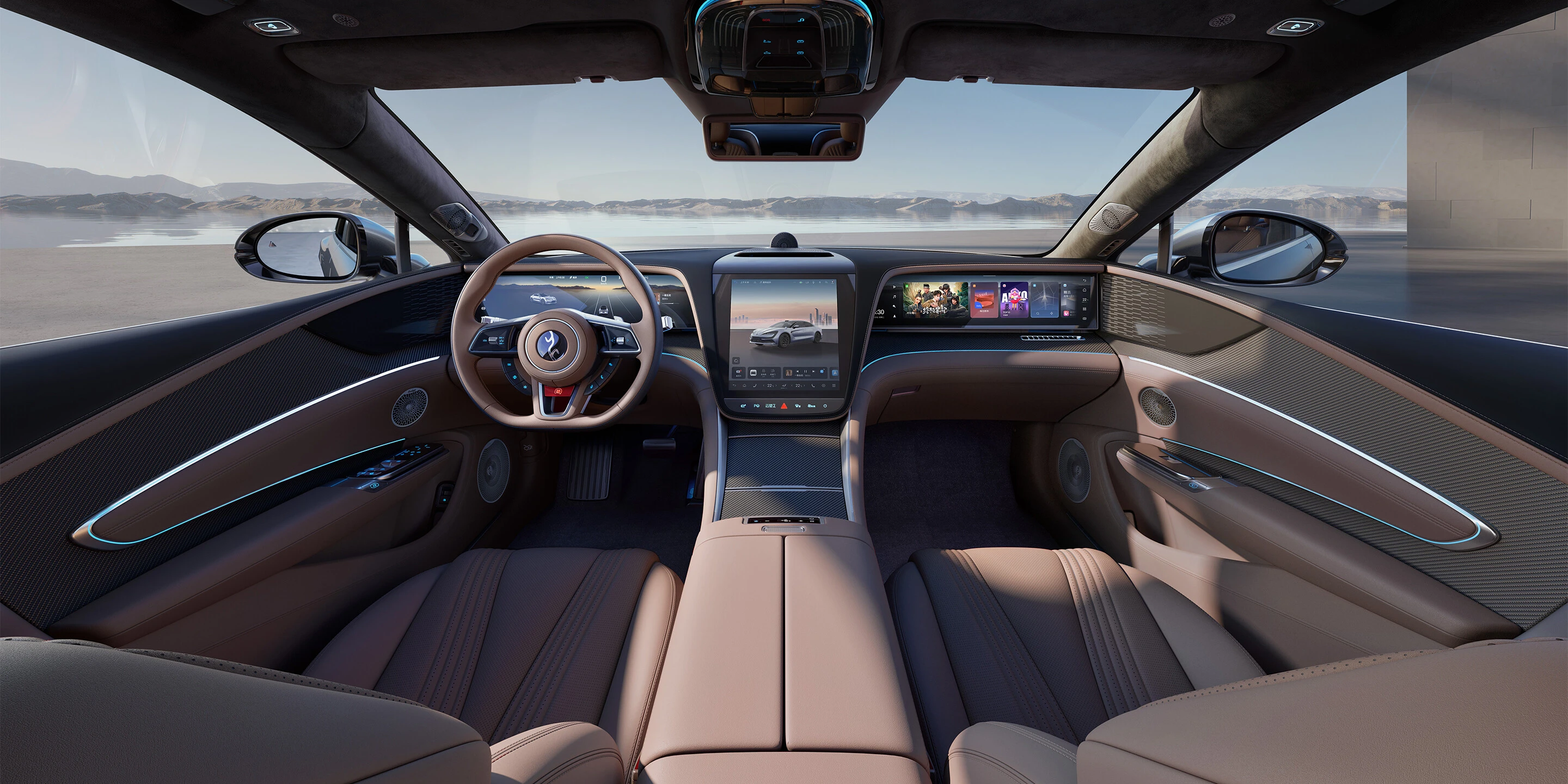 YangWang U7 EV Super 4WD interior view