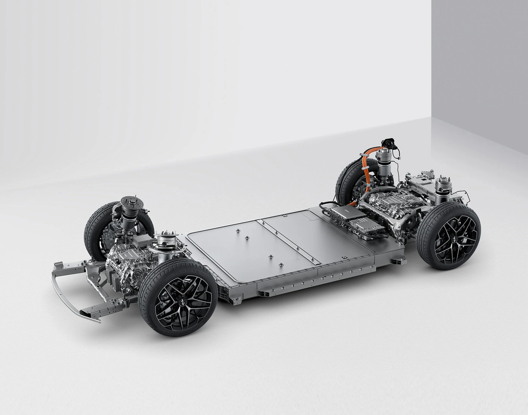 YangWang U7 EV Super 4WD chassis view