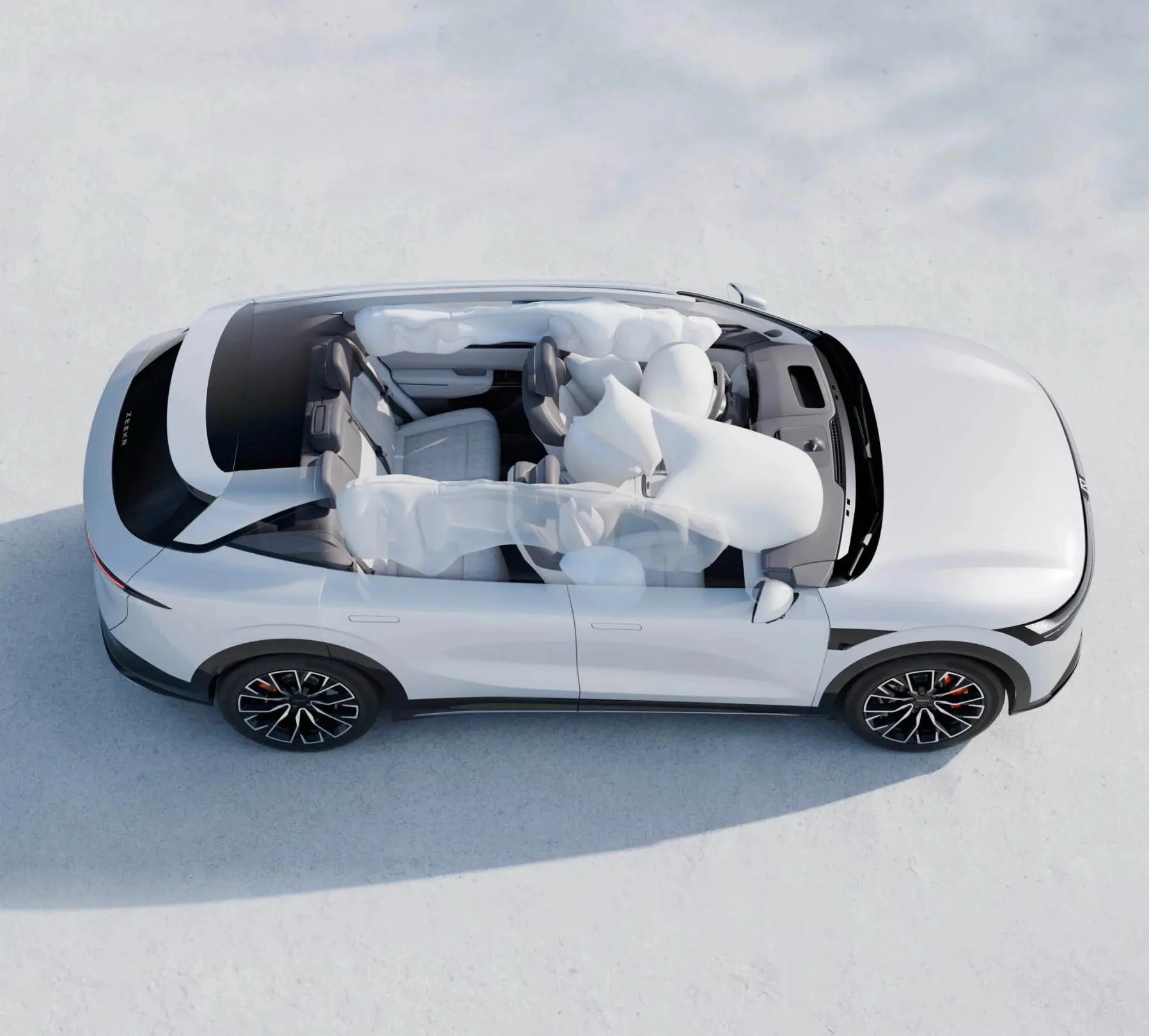 Zeekr 7X Standard Range RWD airbags view